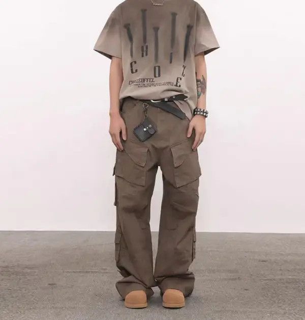 Japanese Brand Vintage Street Hip Hop Multi-Pocket Zipper Work Pants Size US 32 / EU 48 - 5 Thumbnail
