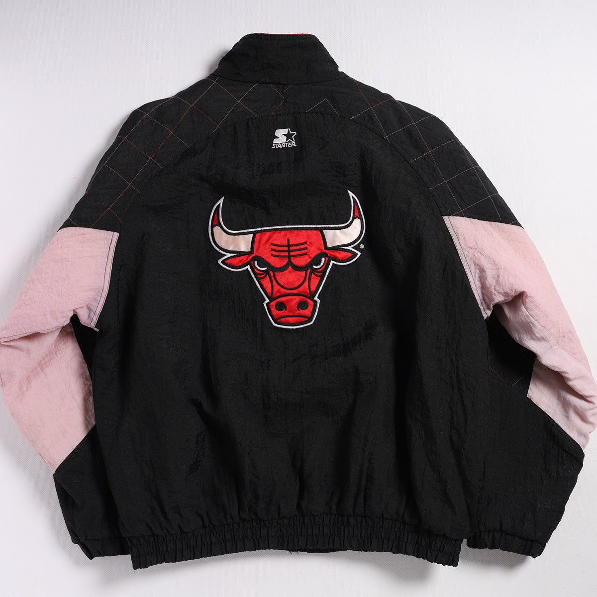 NBA Vintage Starter Chicago Bulls Bomber Jacket Size US XL / EU 56 / 4 - 2 Thumbnail
