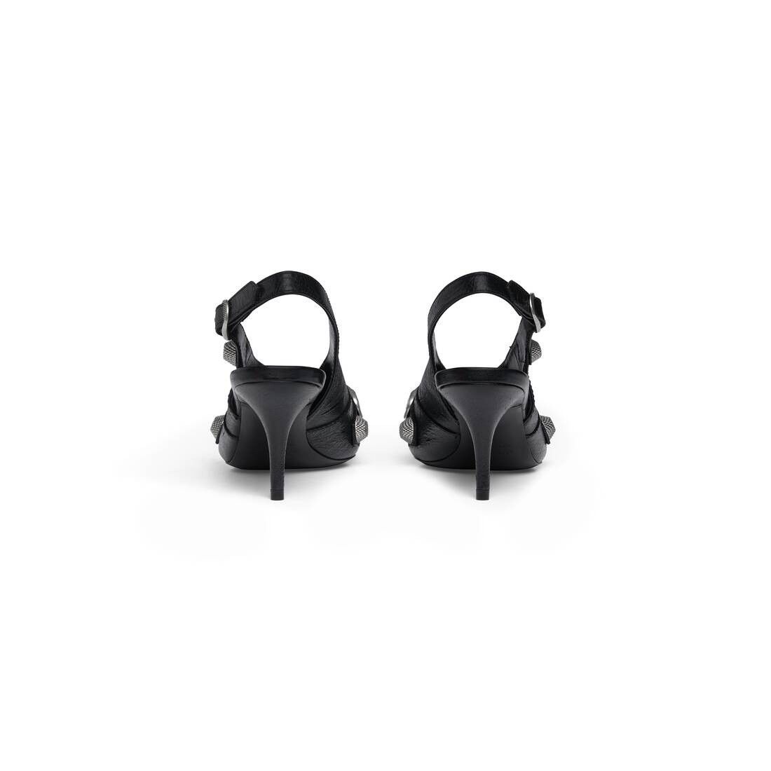 Balenciaga o1bcso1str0226 Cagole Slingback 70mm Pumps In Black Size US 9 / IT 39 - 4 Thumbnail