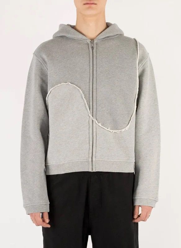 Pre-owned Erl Gray Zip Up Hoodie