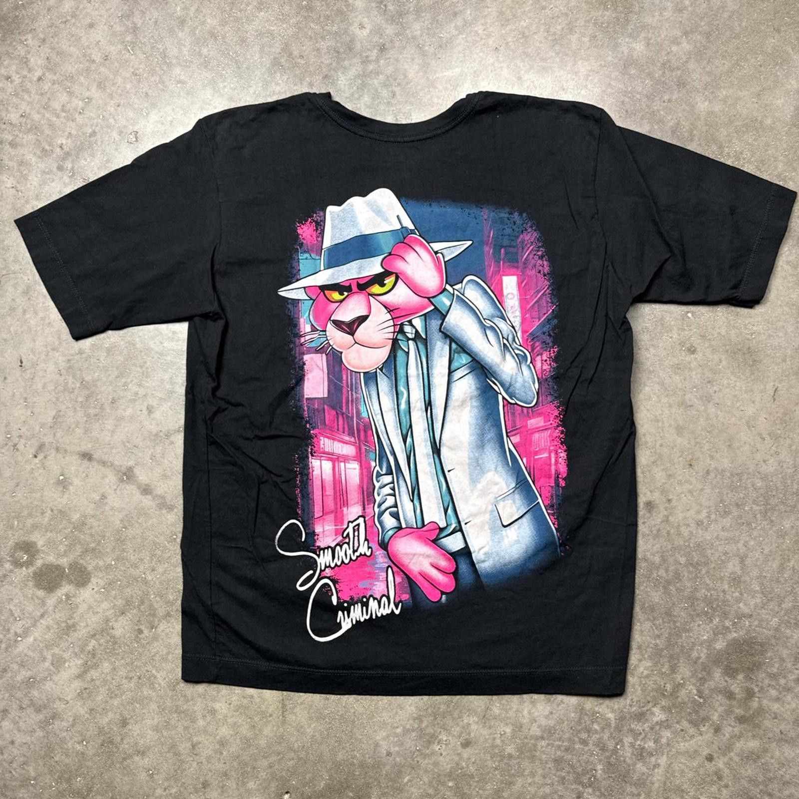 Other Smooth Criminal Pink Panther Cartoon Parody Y2k T-Shirt Size US L / EU 52-54 / 3 - 1 Thumbnail