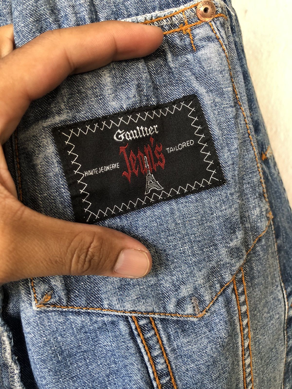 Jean Paul Gaultier Vintage 90s Jean Paul Gaultier Denim Trucker Jacket Size US M / EU 48-50 / 2 - 7 Thumbnail