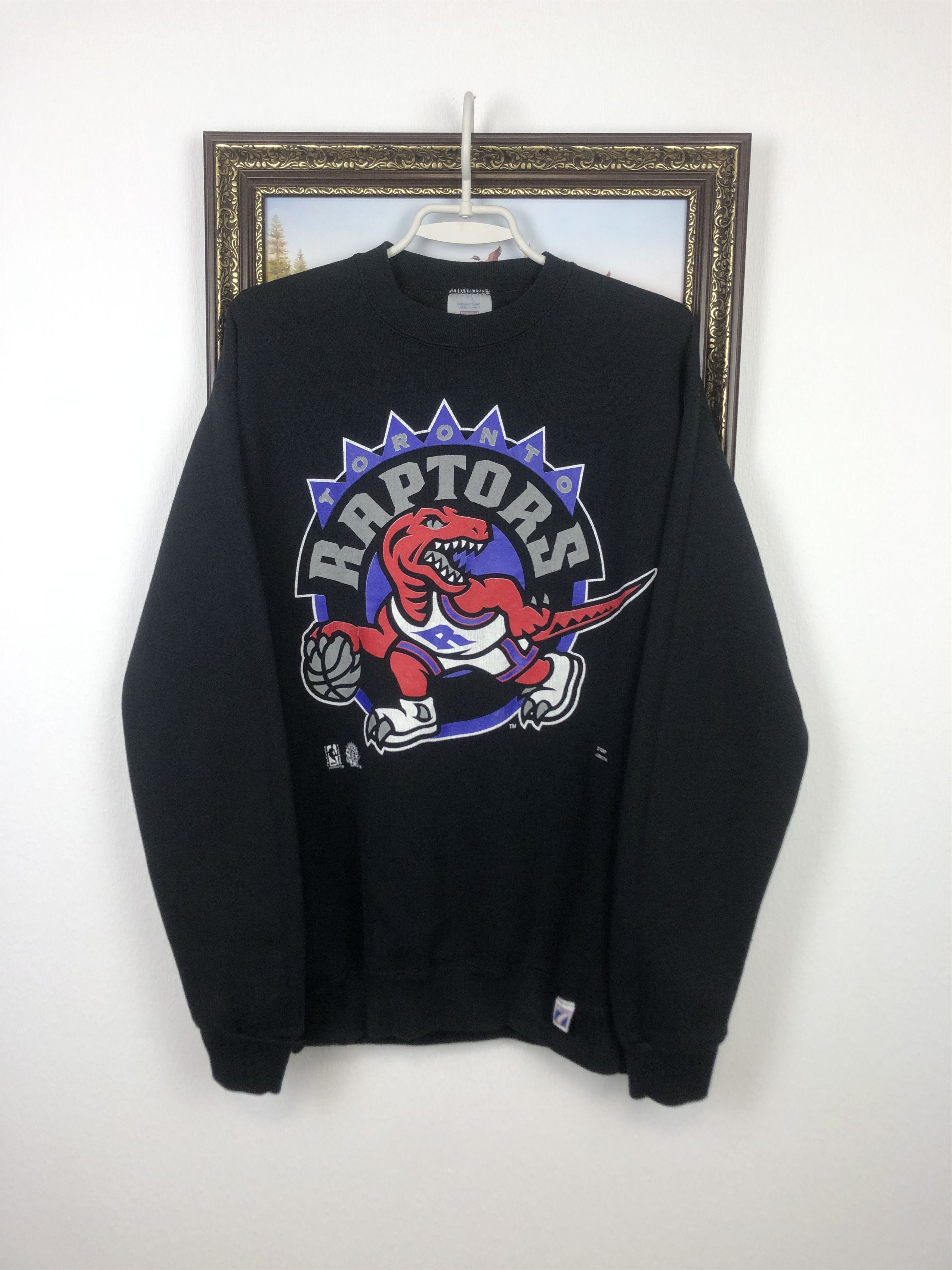 NBA × Vintage Vintage Toronto Raptors NBA Sweatshirt Crewneck Over Print Size US M / EU 48-50 / 2 - 1 Thumbnail