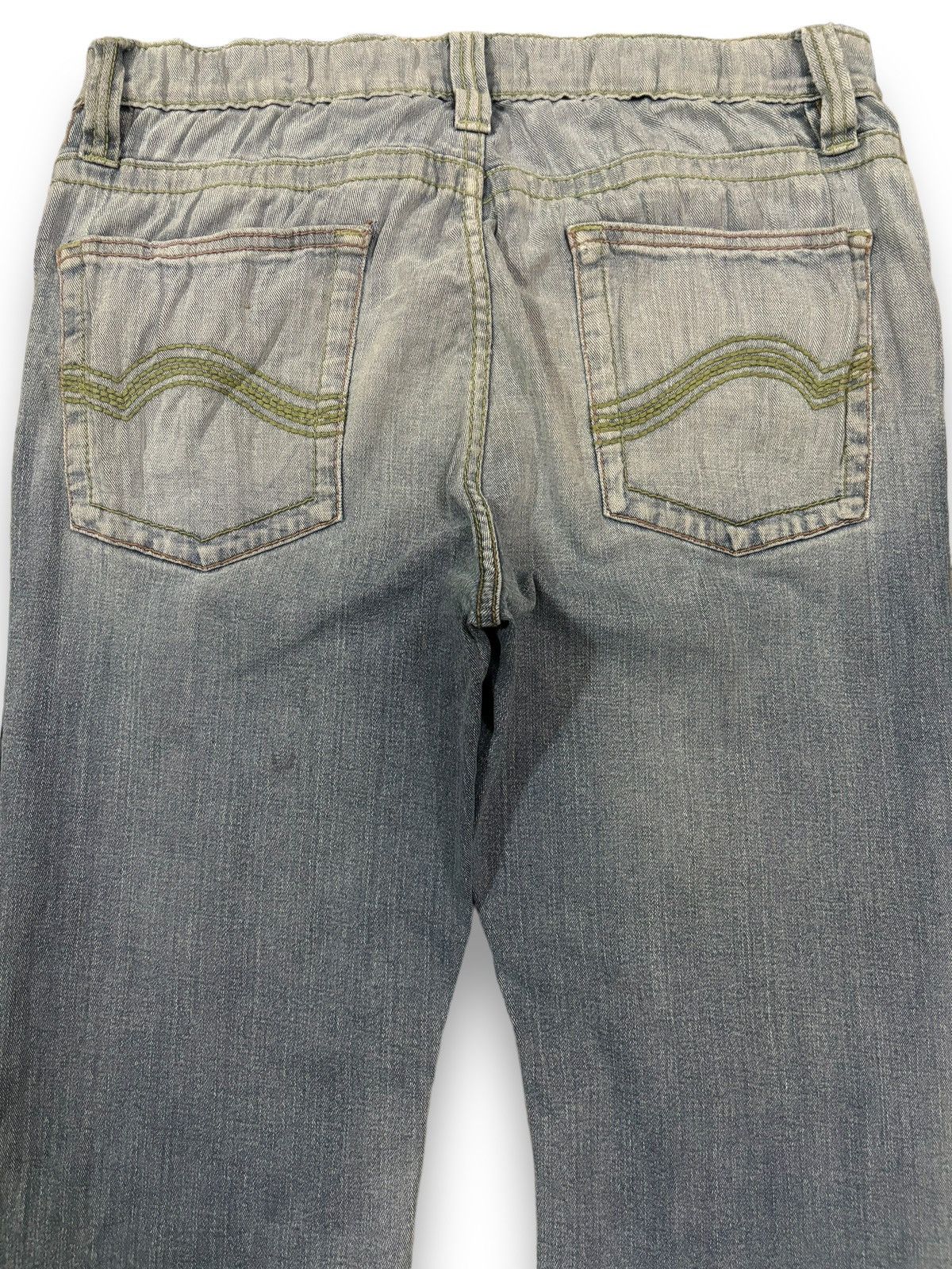 Hysteric Glamour Vintage Japanese Brand Faded Stretch Flare Leg Ripped Jeans Size US 32 / EU 48 - 11 Thumbnail