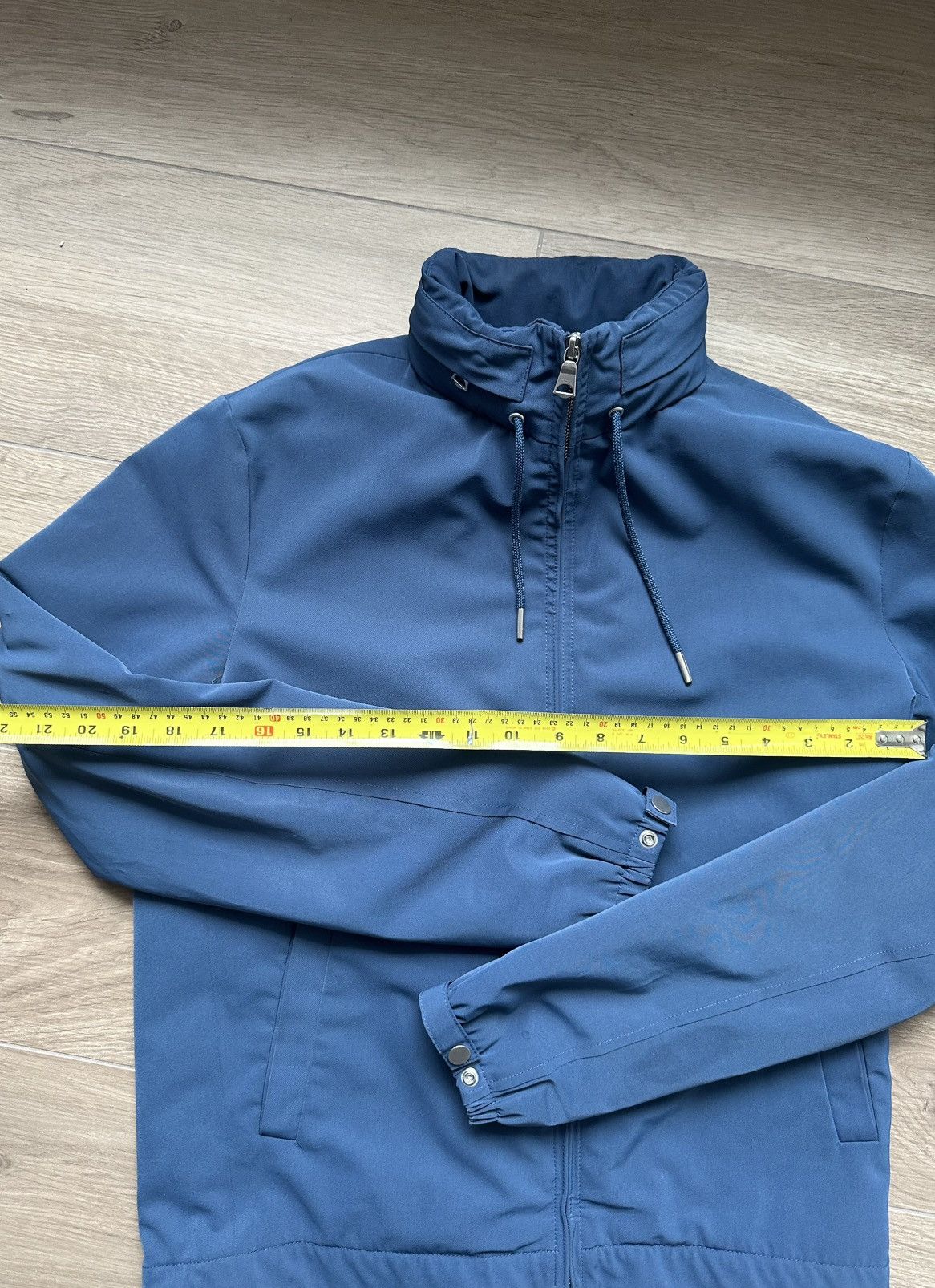 Sandro Sandro Blue Twill Hooded Jacket Size US S / EU 44-46 / 1 - 6 Thumbnail