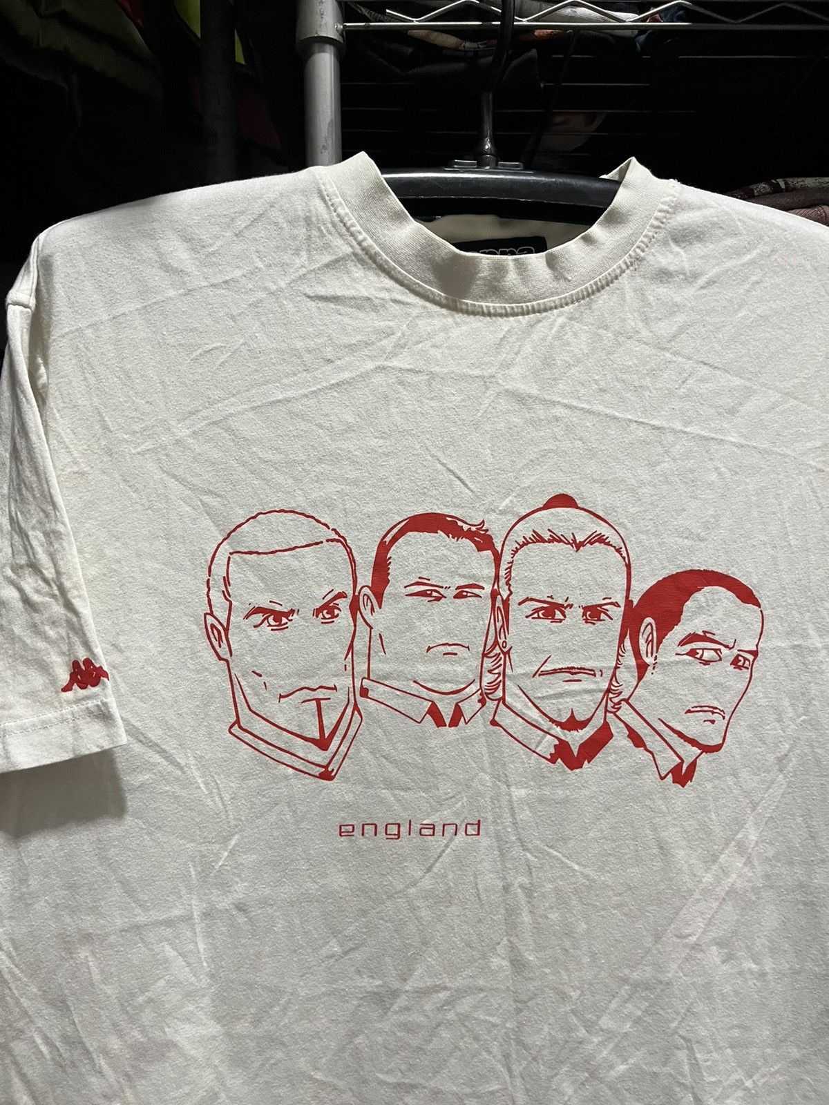 Kappa Euro’04 England Players Manga Character Kappa Tee Size US L / EU 52-54 / 3 - 3 Thumbnail