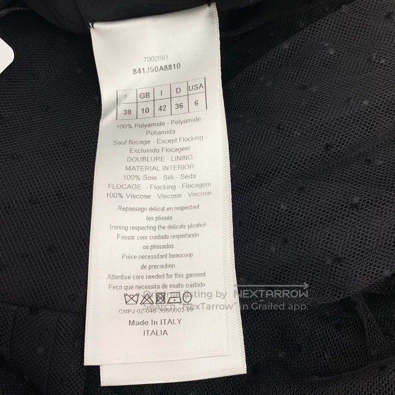 Dior Dior Black polka dot mesh casual skirt Size 25" / US 0 / IT 36 - 6 Thumbnail