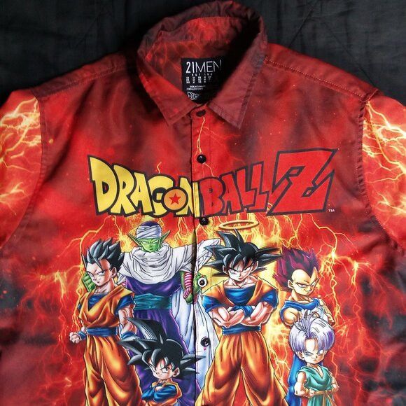 21 Men 21Men x DragonballZ Polyester Button Shirt Size US M / EU 48-50 / 2 - 1 Thumbnail