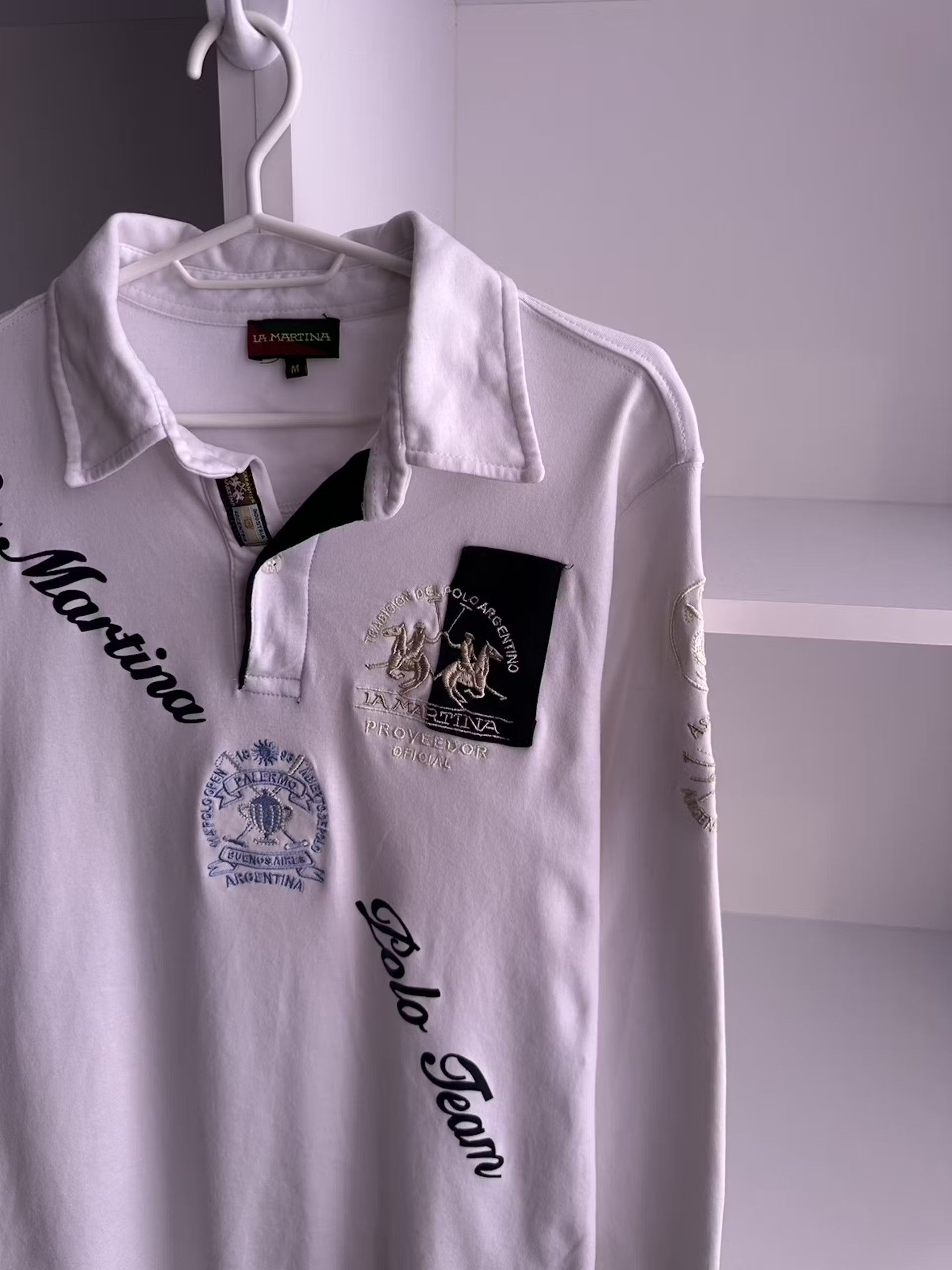 La Martina × Polo Ralph Lauren × Vintage Vintage La Martina Polo Team 4 Argentina Long Sleeve Rugby Size US M / EU 48-50 / 2 - 4 Thumbnail