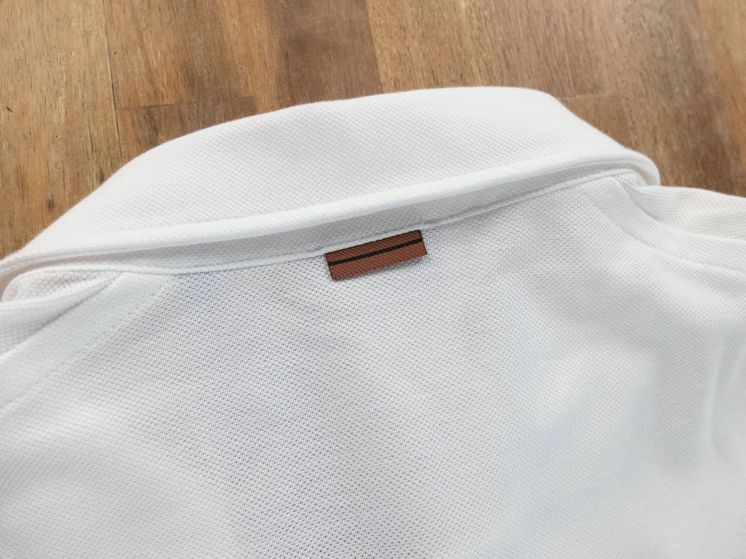 Ermenegildo Zegna ZEGNA solid white long sleeve cotton polo shirt 52 Large Size US L / EU 52-54 / 3 - 11 Thumbnail
