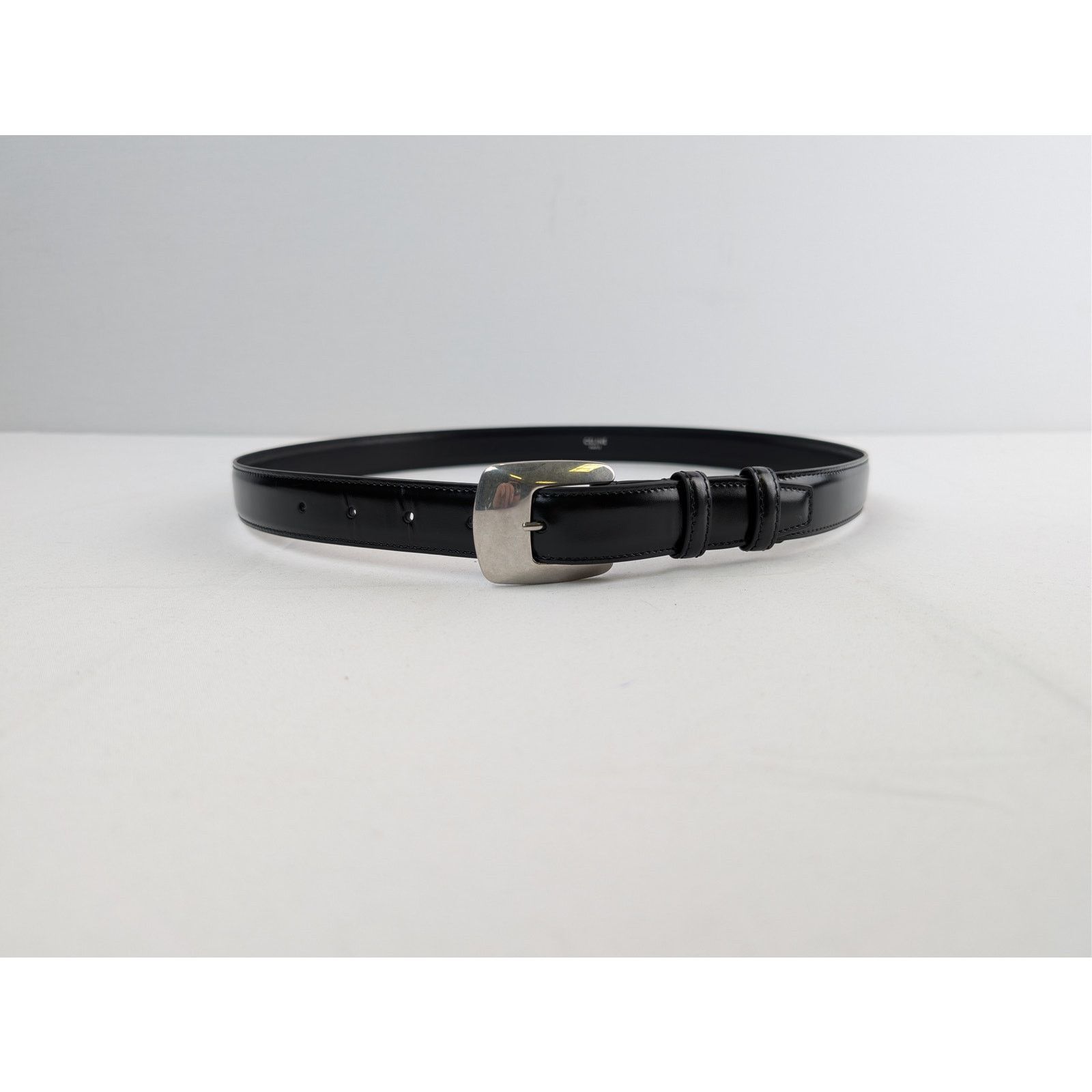 Celine o1rshd1 Size: 90 / BC-14 25MM Belt in Taurillon Leather Size 36 - 4 Thumbnail