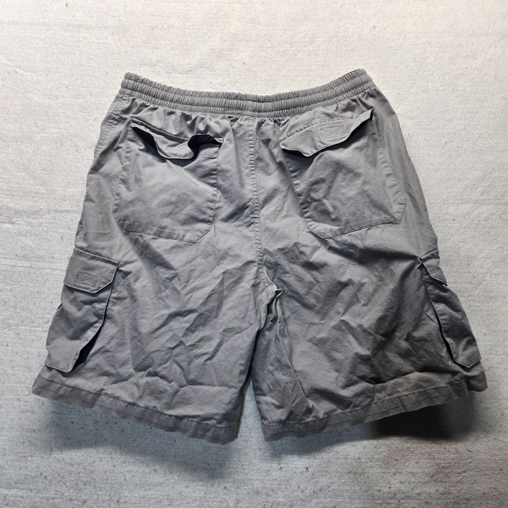 Faded Glory Faded Glory Cargo Shorts – Men – Size 32 – Gray – Stretch Cotton Flat Front Mid Rise, Regular Fit, Casual/Workwear Size US 32 / EU 48 - 8 Thumbnail