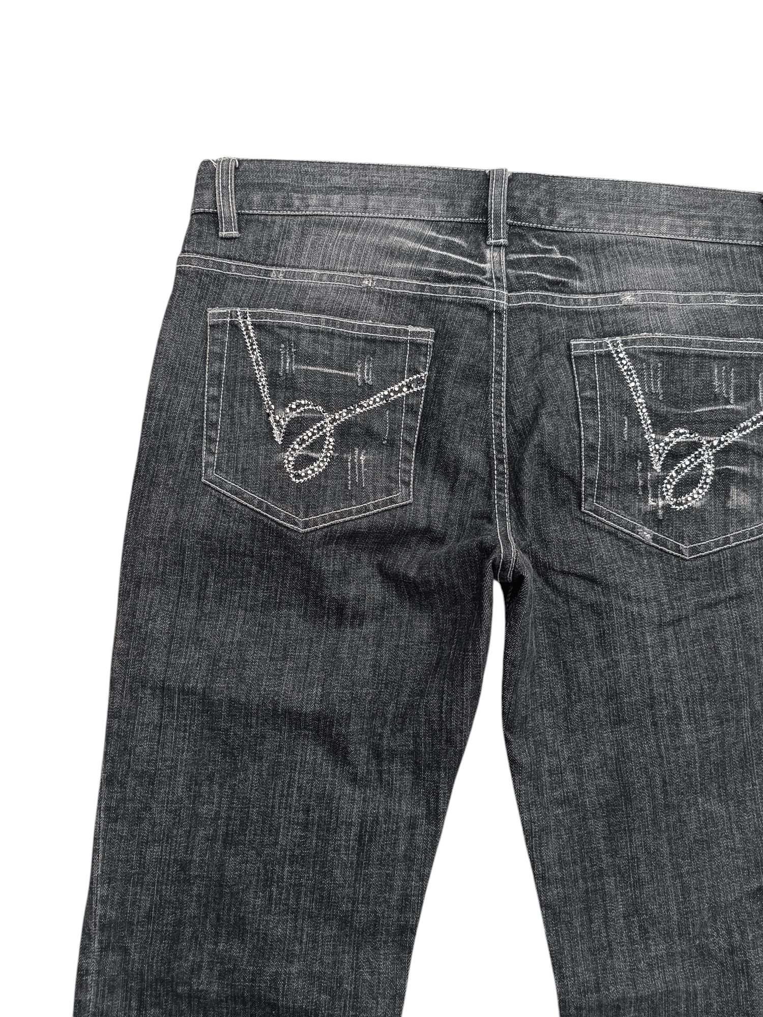 Japanese Brand Flare Low Rise Boot Cut Bebe Jeans Size US 32 / EU 48 - 10 Thumbnail