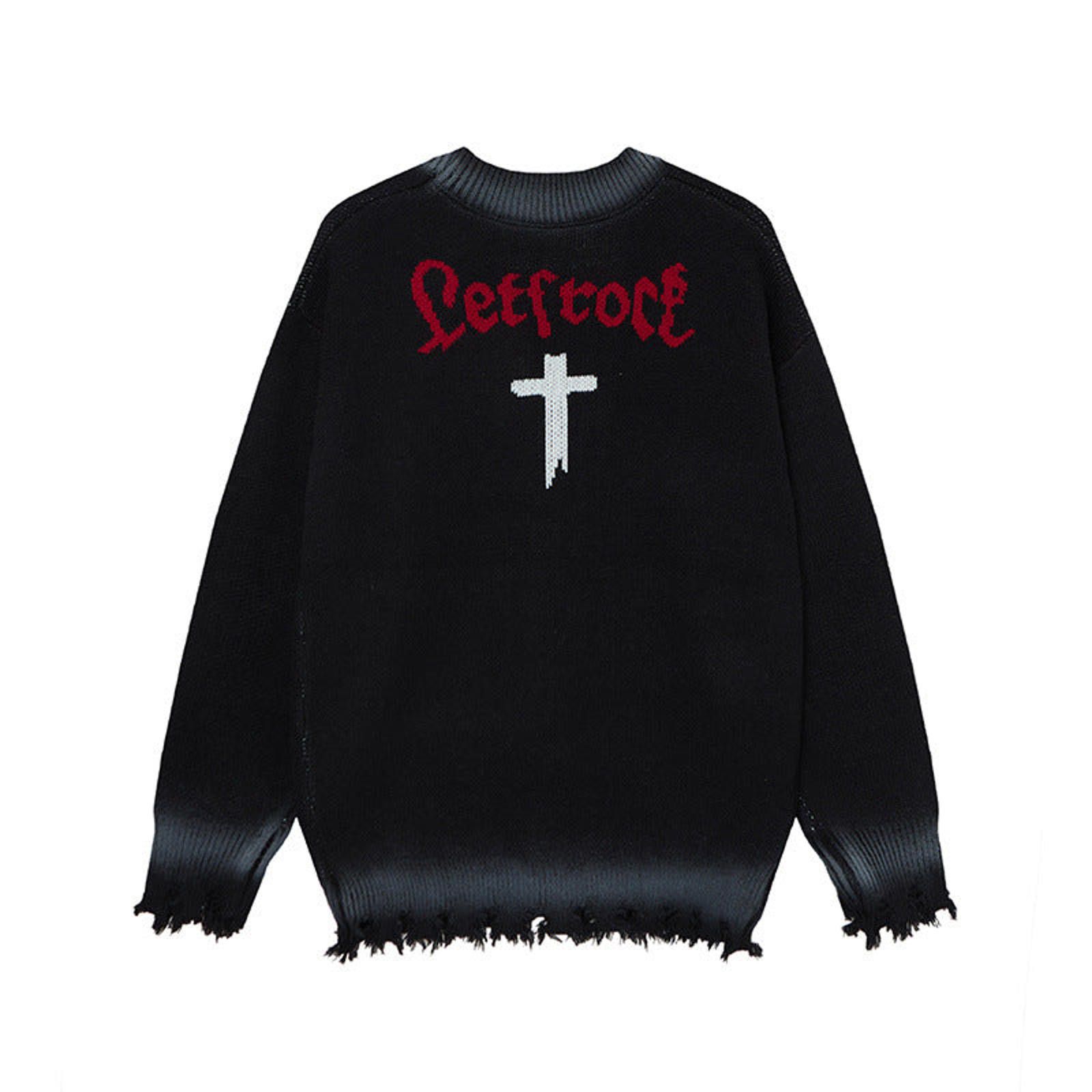 Other Distressed Knit Cardigans with Graphic Cross Size US L / EU 52-54 / 3 - 4 Thumbnail