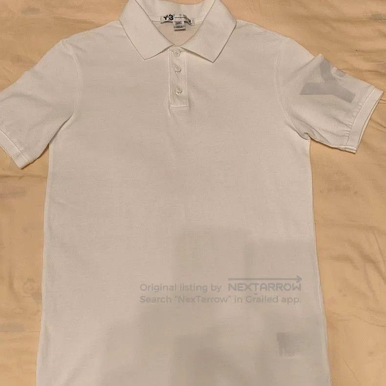 Y-3 Y-3 Yohji Yamamoto White Polo Shirt. Size US S / EU 44-46 / 1 - 8 Thumbnail
