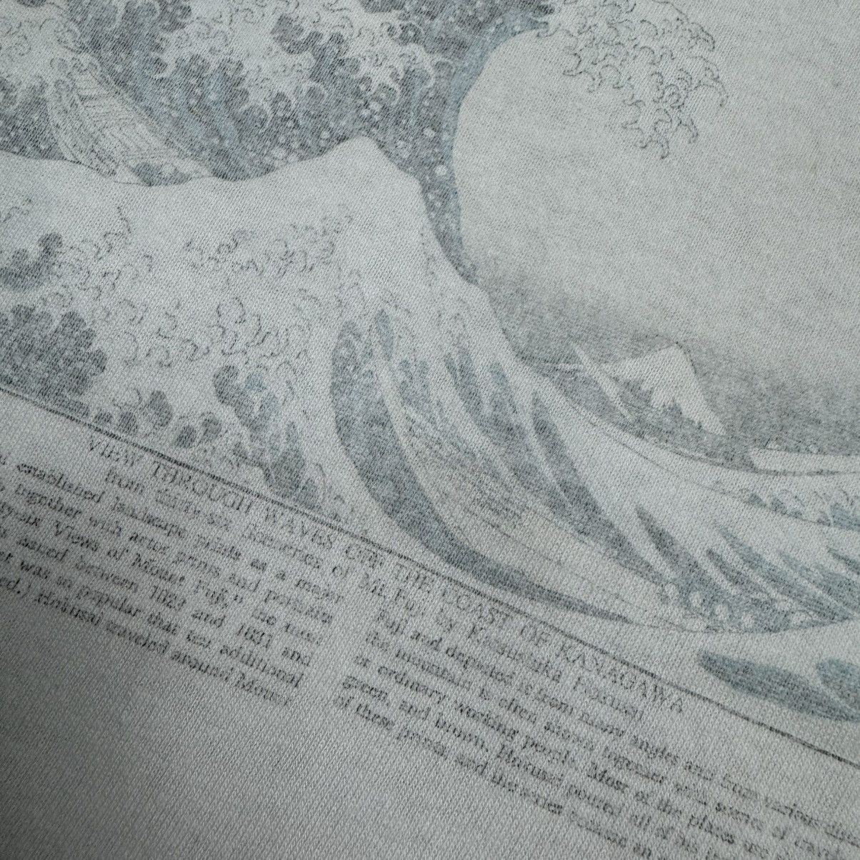 Vintage Vintage Art Katsushika Hokusai Wave off Kanagawa T-shirt Size US L / EU 52-54 / 3 - 8 Thumbnail