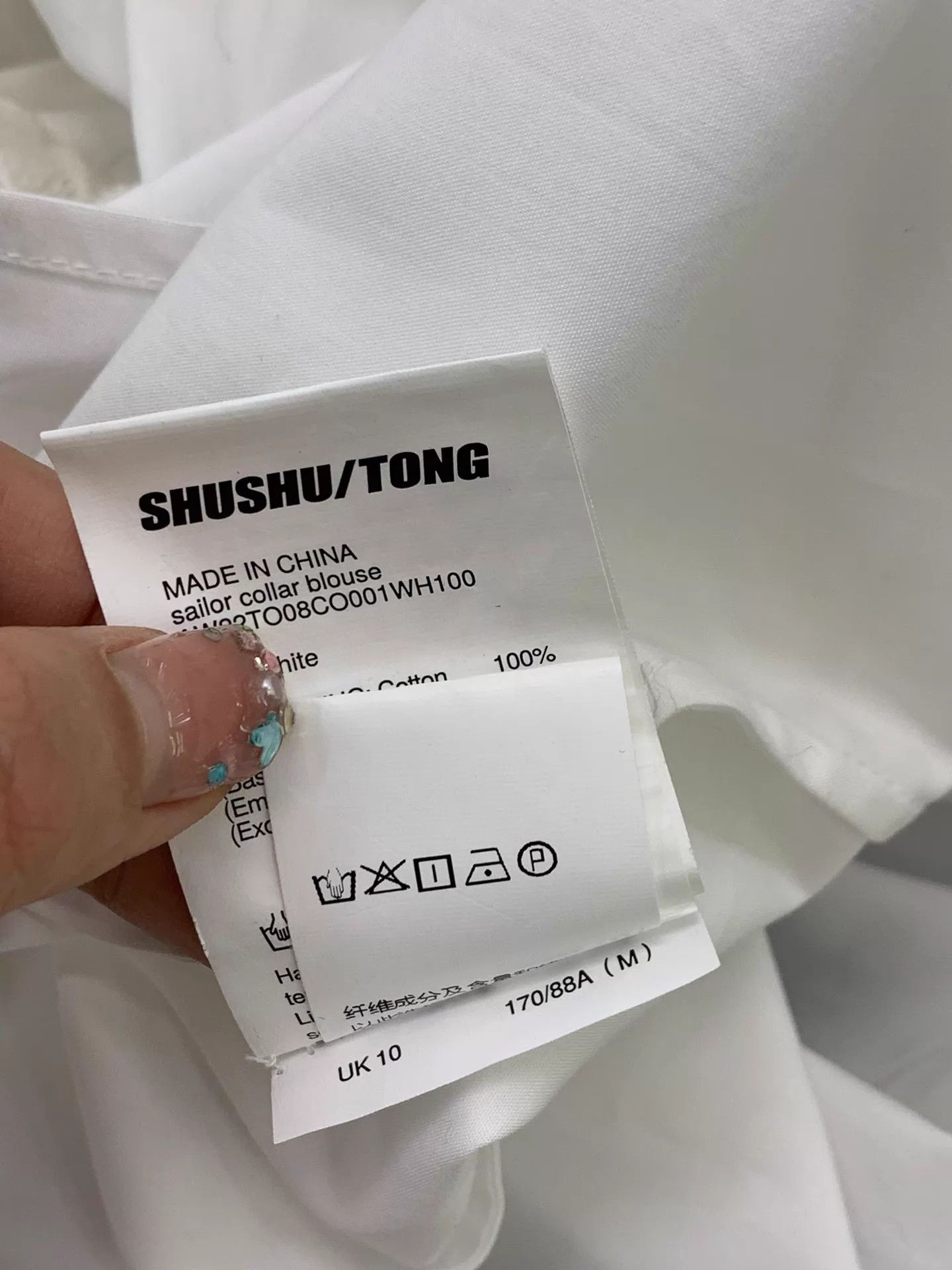 Other shushutong white doll collar blouse size 10 new Size L / US 10 / IT 46 - 7 Thumbnail