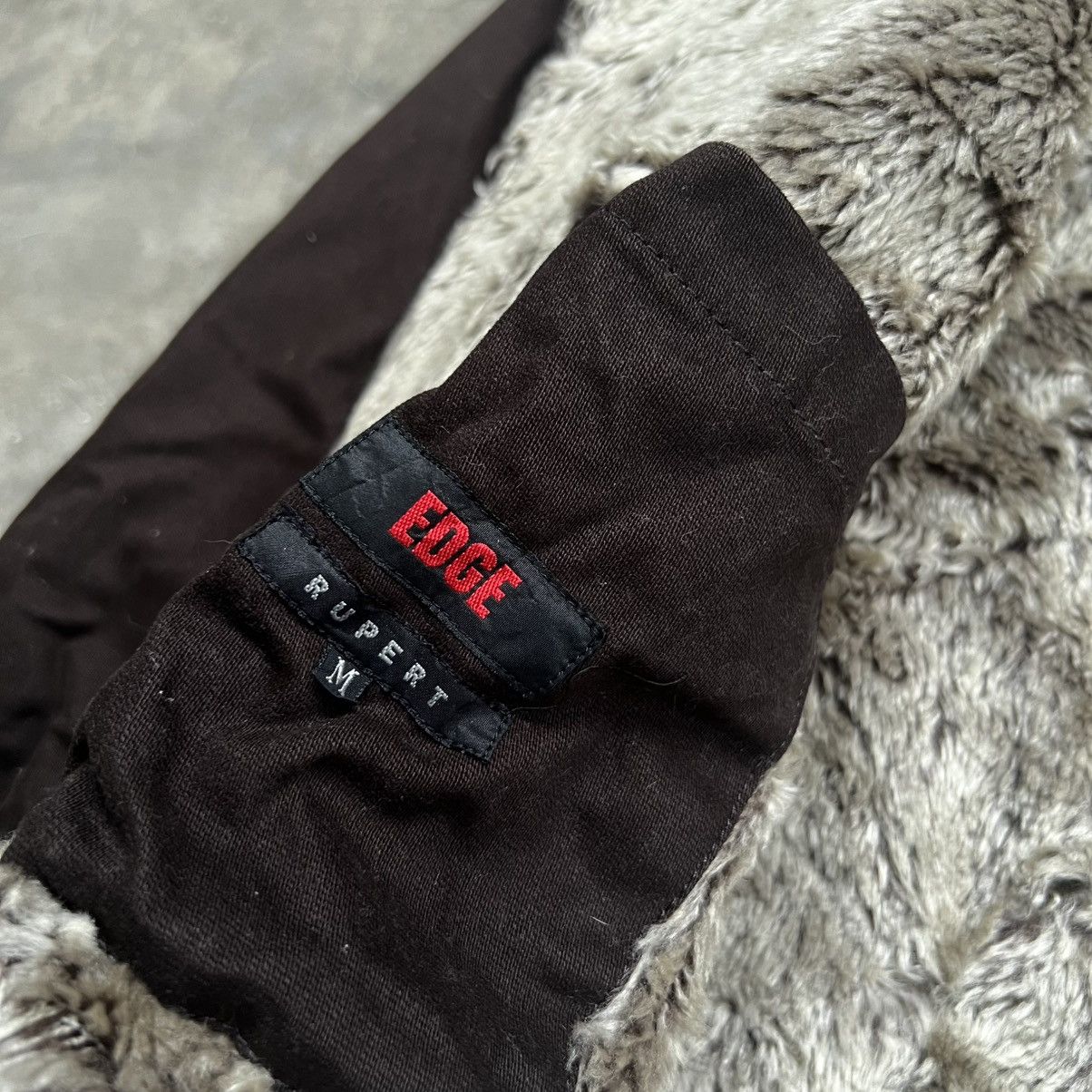 14th Addiction 2000s Edge Rupert Fur Biker Jacket Buckle Cuff Brown Size US M / EU 48-50 / 2 - 7 Thumbnail
