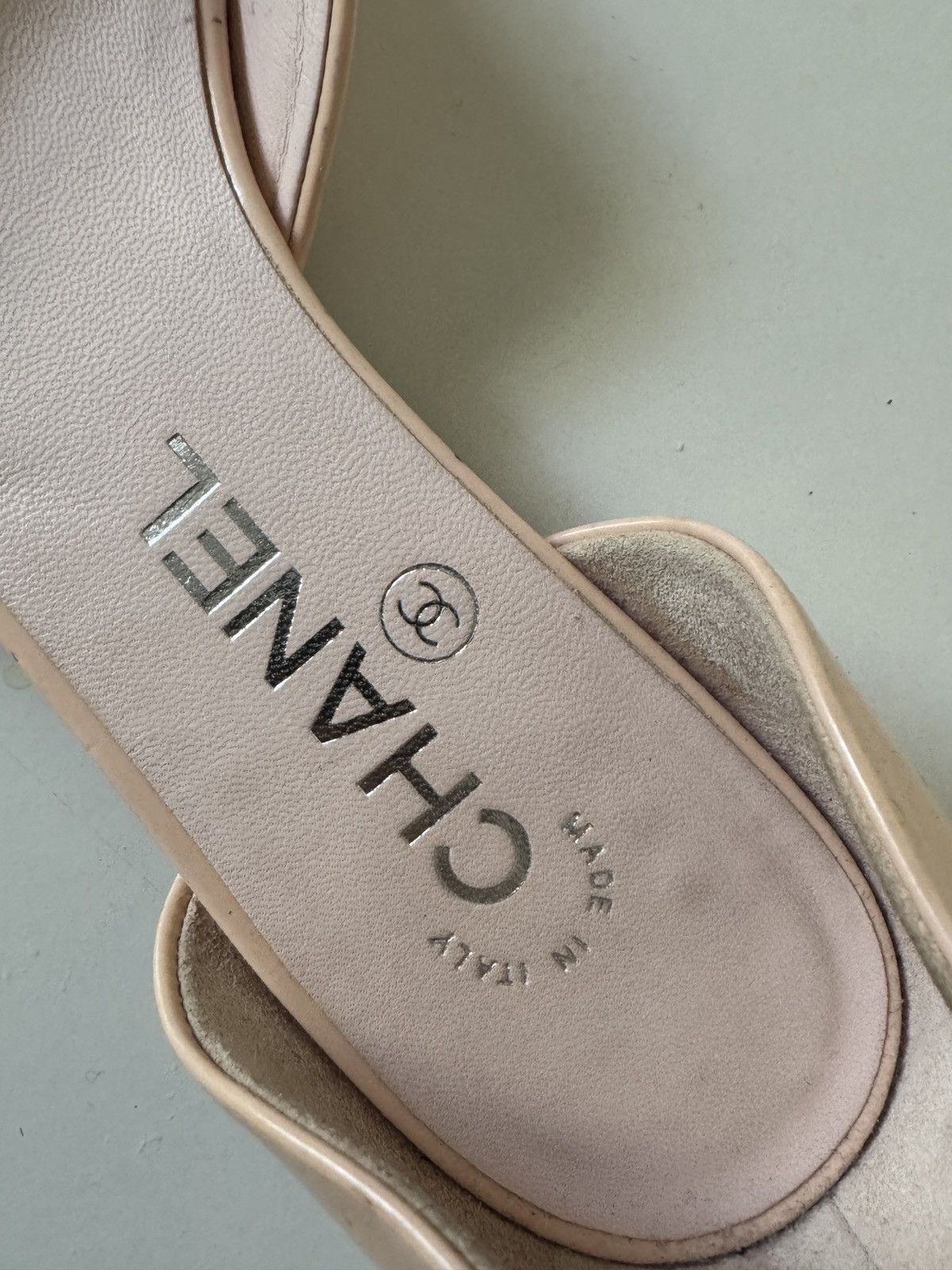 Chanel Chanel d'Orsay Peep toe flats with pearl size 37 Size US 6 / IT 36 - 10 Thumbnail
