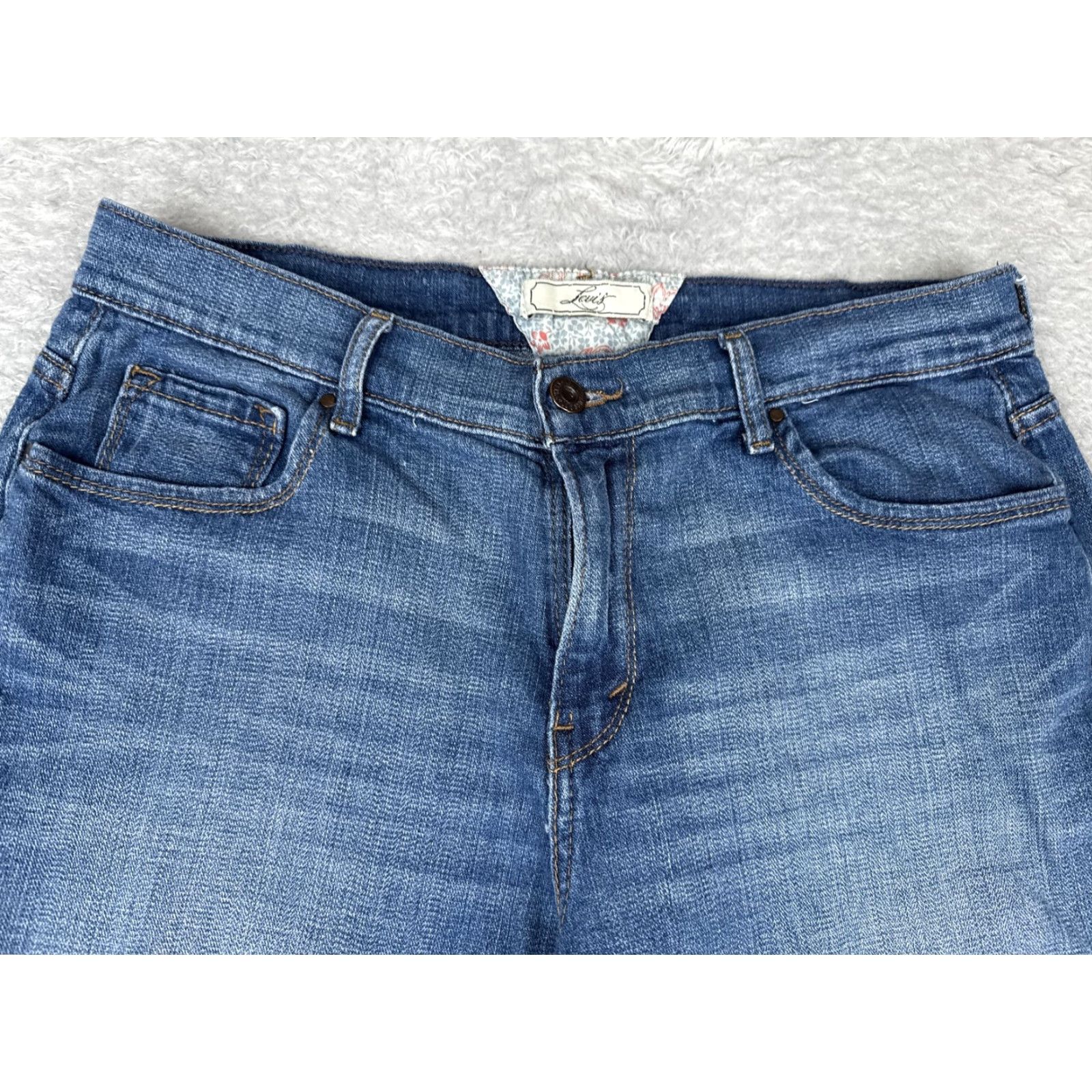 Levi's Levi's Jeans Womens 10 Blue Capri Cropped Capris 5-Pocket Denim Stretch Medium Wash Pockets Size 32" / US 10 / IT 46 - 4 Thumbnail