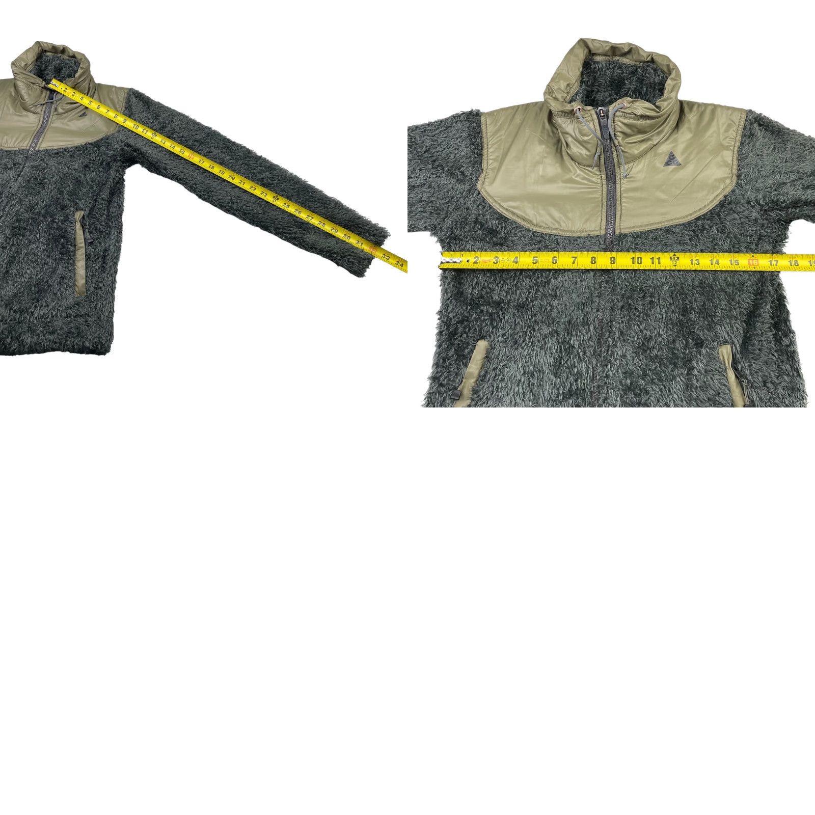 Nike VTG Nike ACG Women's Deep Pile Sherpa Full Zip Jacket Gray/Beige SMALL Size S / US 4 / IT 40 - 8 Thumbnail
