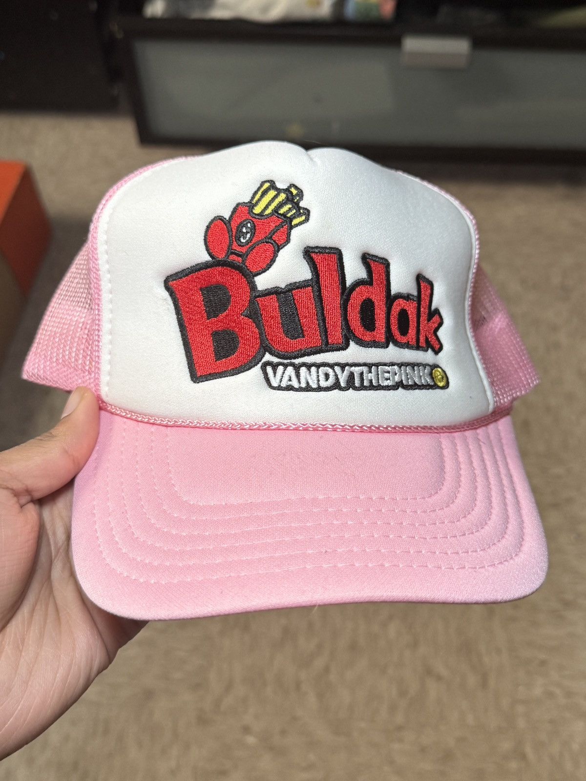Vandy The Pink Vandy The Pink X Buldak Complex Exclusive Trucker Hat Size ONE SIZE - 1 Thumbnail