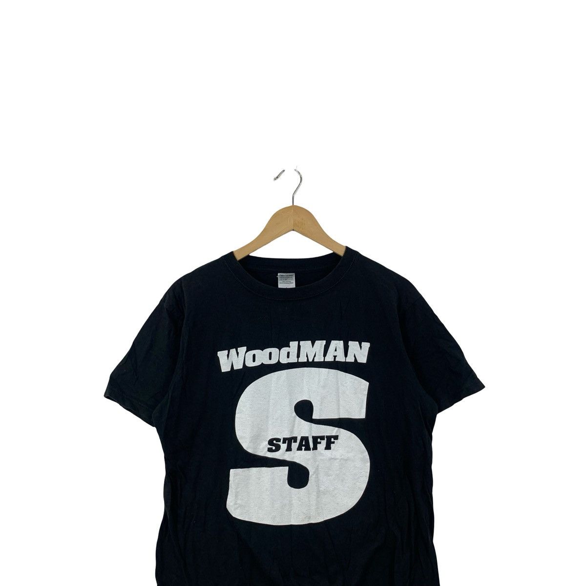 Vintage Vintage WOODMAN STAFF BIG Logo Tee Graphic Streetwear Size US L / EU 52-54 / 3 - 2 Thumbnail