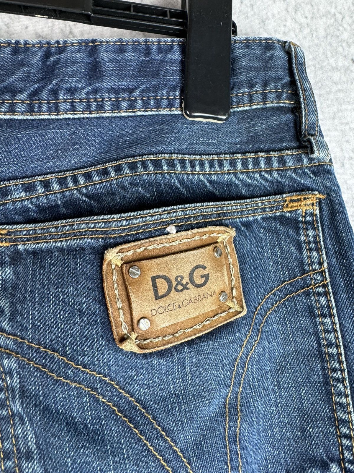 Dolce & Gabbana Dolce & Gabbana D&G 2000s vintage patch logo jeans Size US 35 - 3 Thumbnail