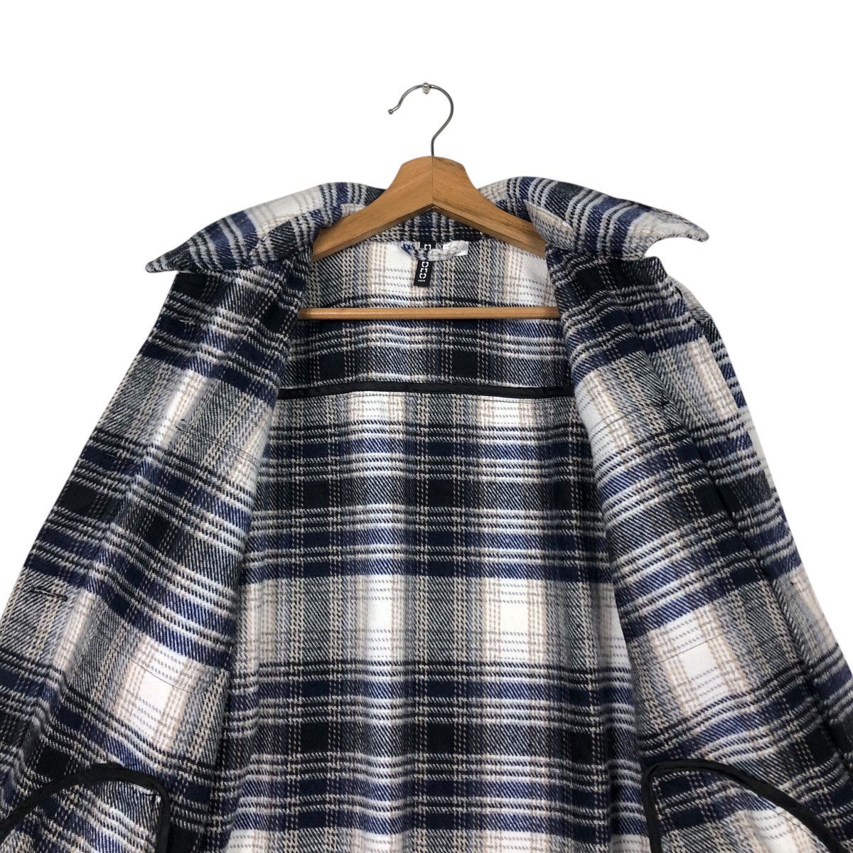 Japanese Brand 📌Vintage Flannel Jacket Wool Divided Tartan Issey Miyake Size US M / EU 48-50 / 2 - 15 Thumbnail