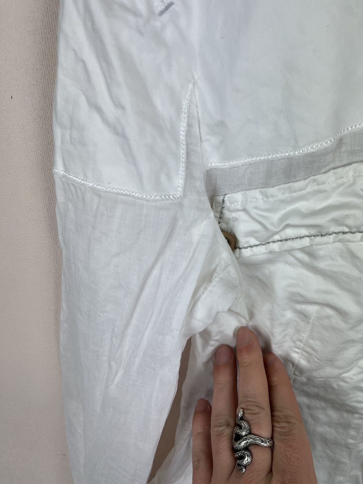 Marithe + Francois Girbaud Marithe Francois Girbaud Vintage Lightweight Linen Jacket Size XL / US 12-14 / IT 48-50 - 5 Thumbnail