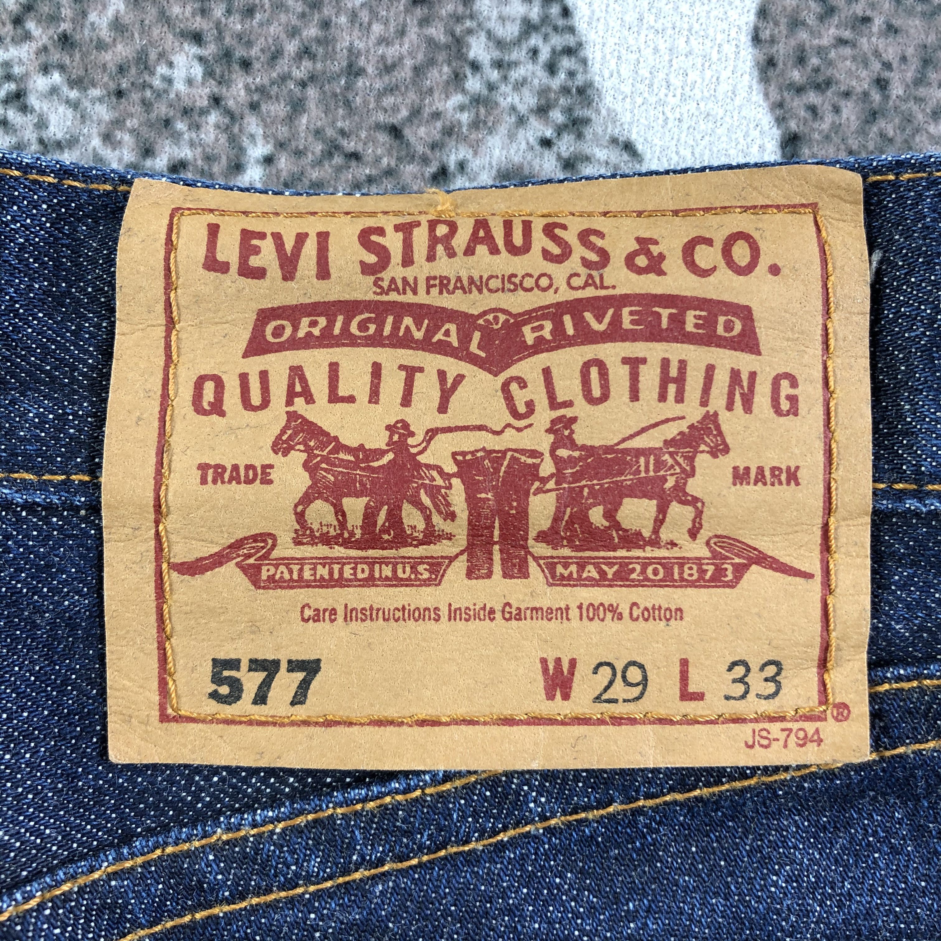 Levi's Vintage Levis 577 Flare Jeans KJ1955 Size US 28 / EU 44 - 5 Thumbnail