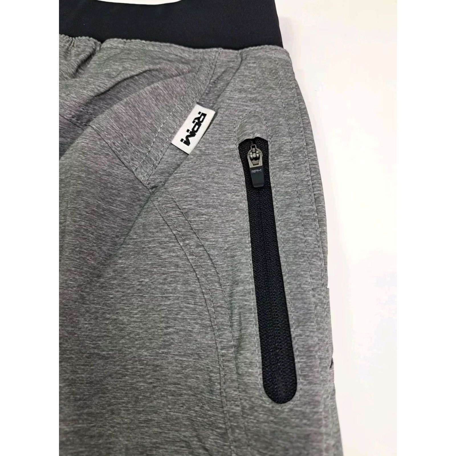 Vintage RPM Training Co. Mens M FLUME Training Shorts Grey Pockets Side Zip Athletic Lightweight Breathable Drawstring Elastic Waist Solid 5502 Size US 31 - 4 Thumbnail