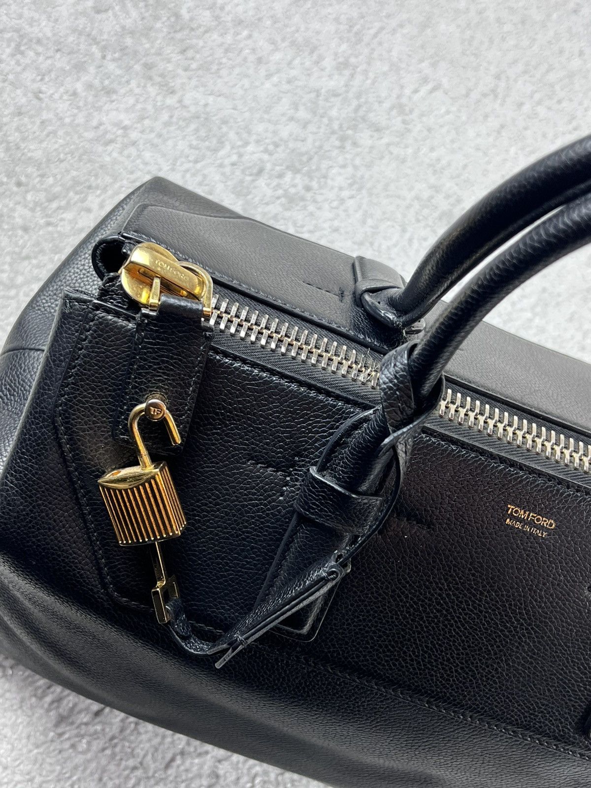 Tom Ford Tom Ford Padlock Black Leather Bag Size ONE SIZE - 18 Thumbnail