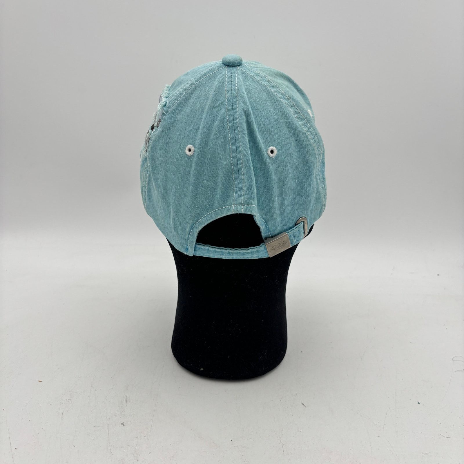Von Dutch Von Dutch Baby Blue Distressed Cap Y2k Adjustable Hat Size ONE SIZE - 4 Thumbnail