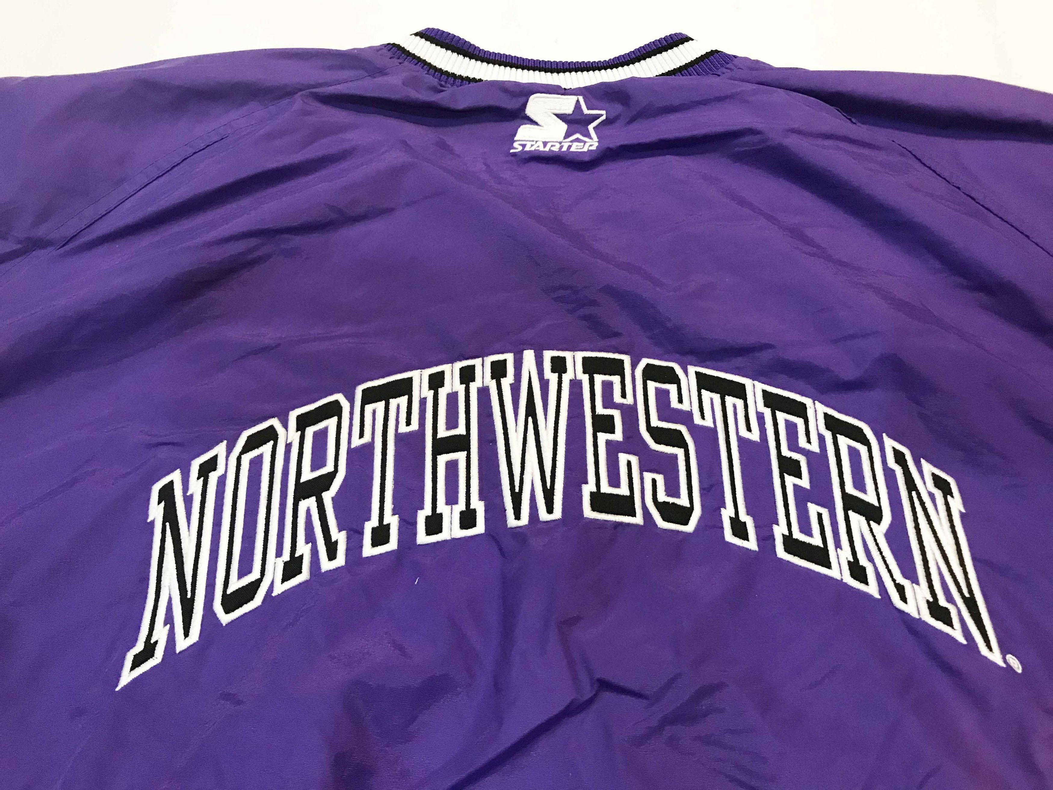 NCAA × Starter Vintage Starter NCAA Northwestern Wildcats Pullover Jacket Size US XL / EU 56 / 4 - 5 Thumbnail