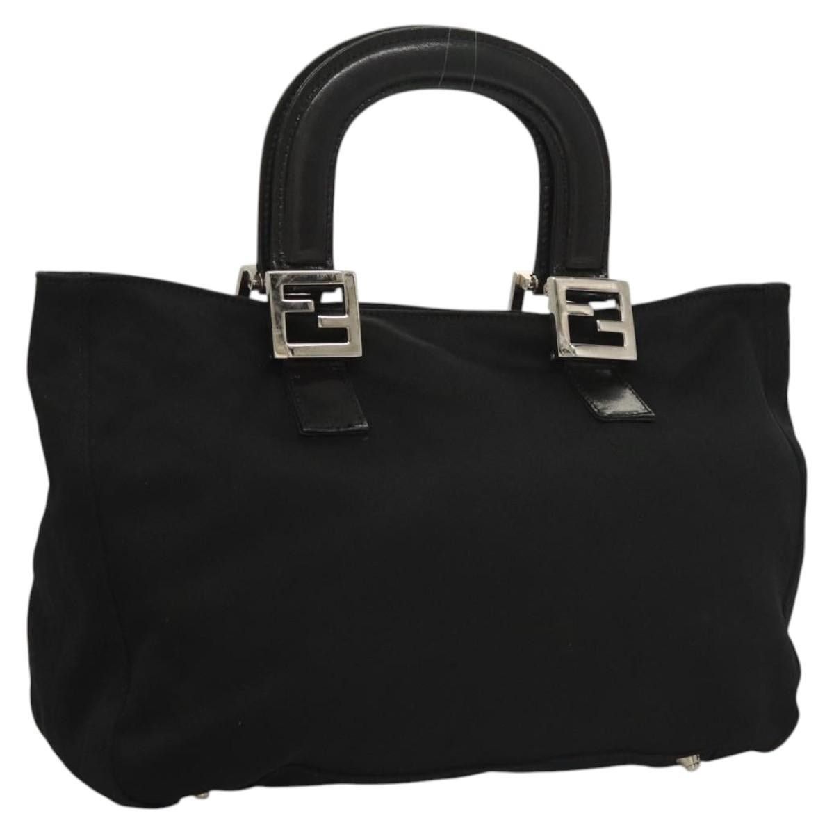Fendi FENDI Hand Bag Nylon Black Silver Size ONE SIZE - 1 Thumbnail