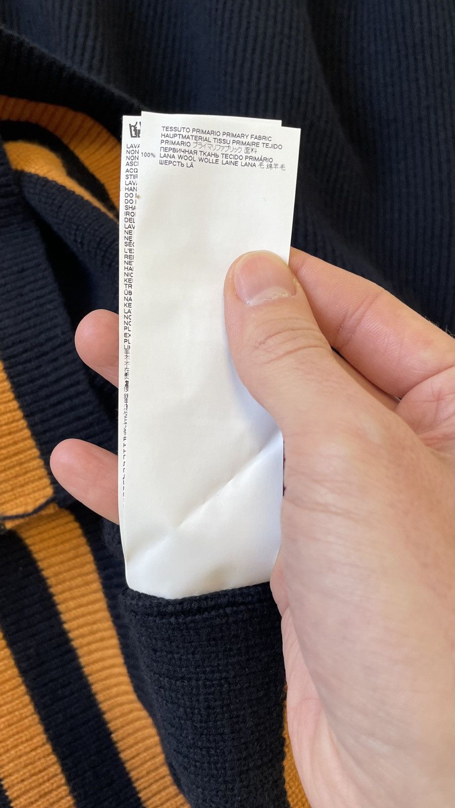 Maison Margiela A/W 21 ‘Sailor Collar’ Ribbed Knit Sweater Size US S / EU 44-46 / 1 - 12 Thumbnail