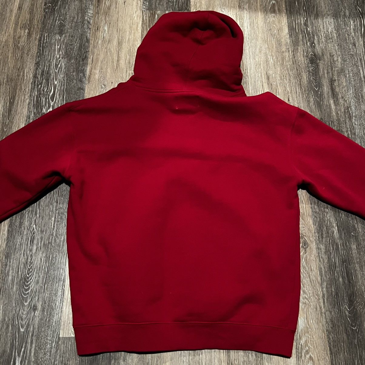 Fucking awesome og embroidered logo hoodie red and blue