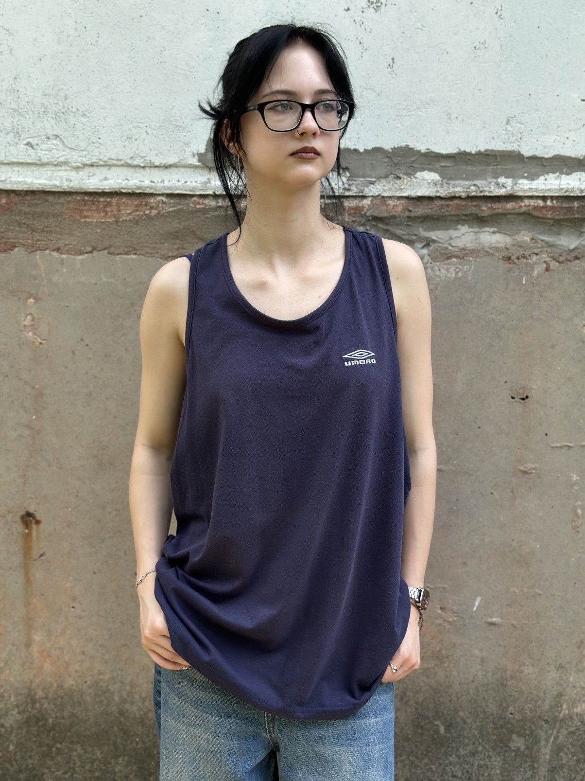 Umbro VTG Umbro Tank Top Sleeves Size XXL Dark Blue Y2K 00s USA Size US XXL / EU 58 / 5 - 1 Thumbnail