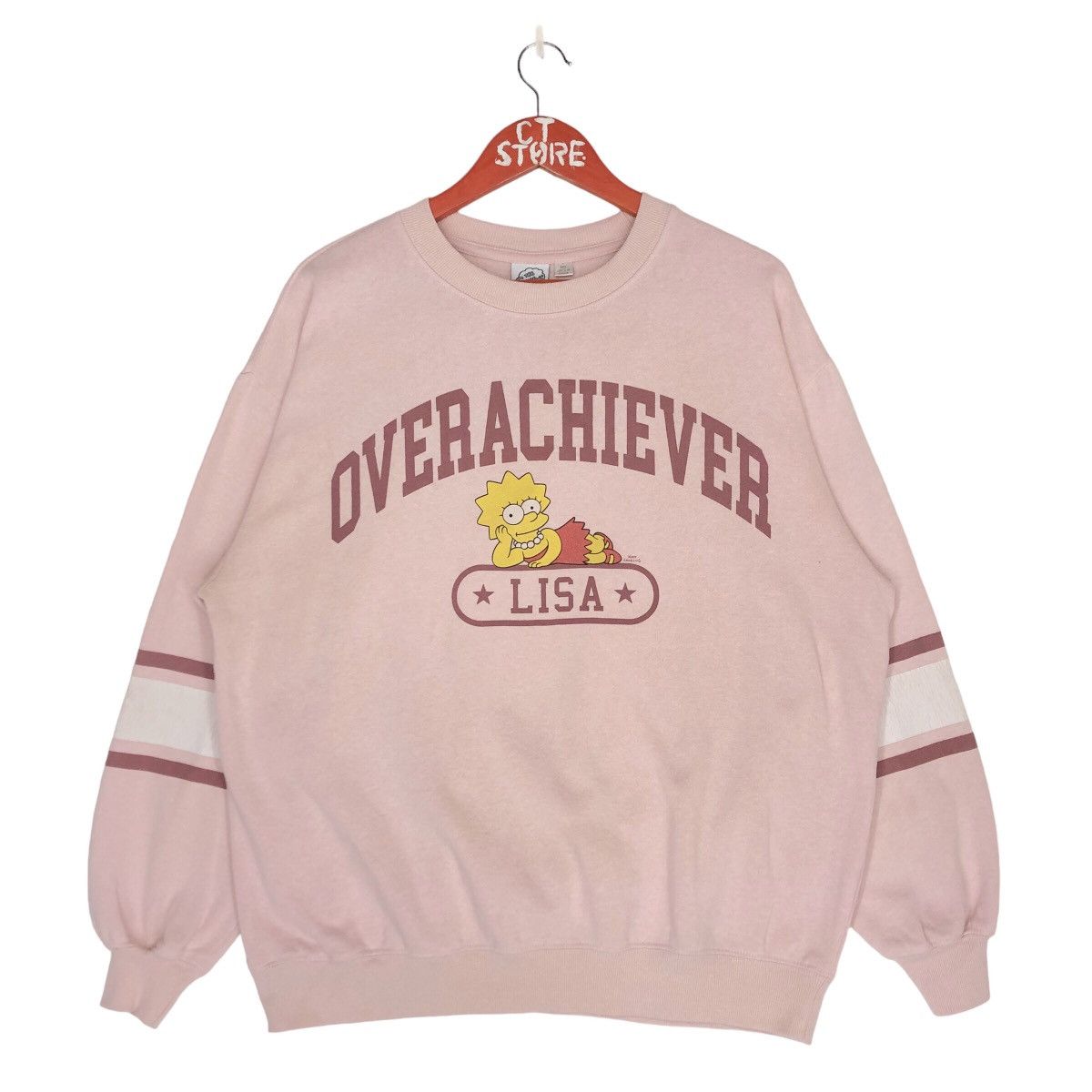 Lisa Simpsons Overachiever Crewneck Sweatshirts Big Logo