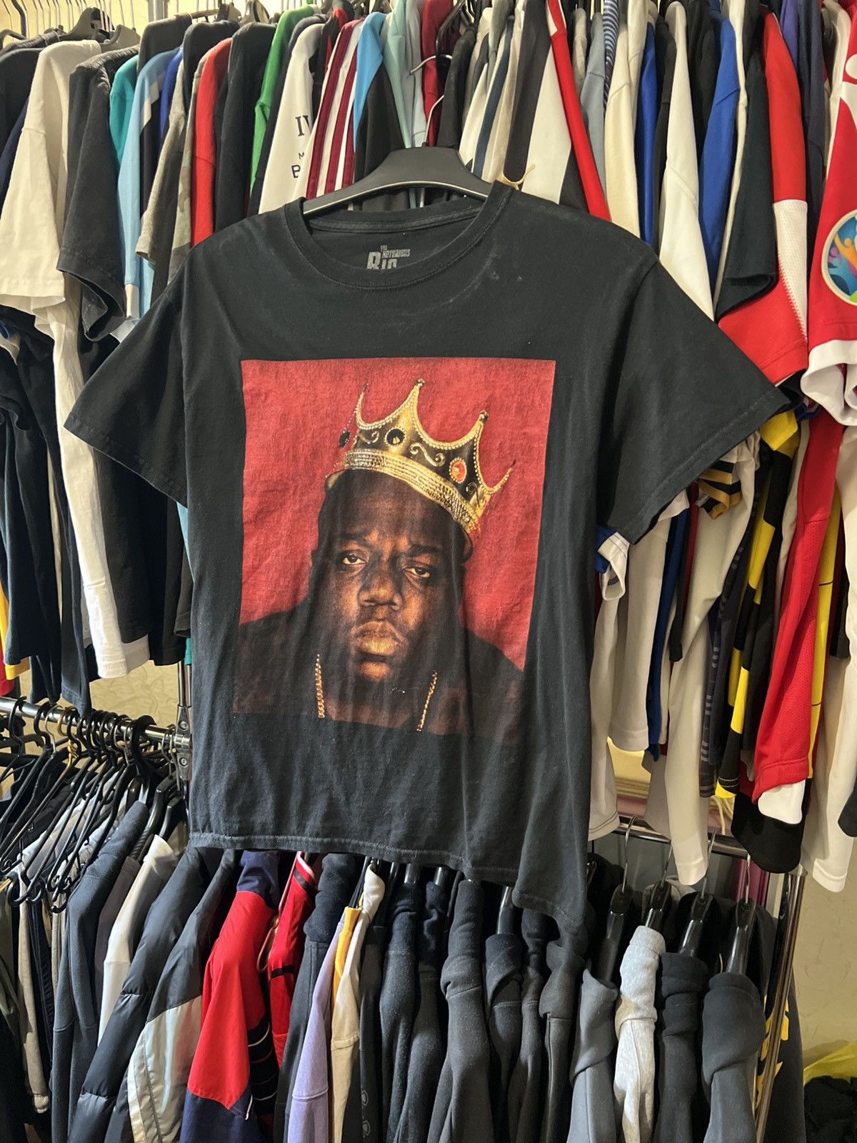 Band Tees VINTAGE THE NOTORIOUS B.I.G BIGGIE KING CROWN GRAPHIC TEE Size US M / EU 48-50 / 2 - 1 Thumbnail