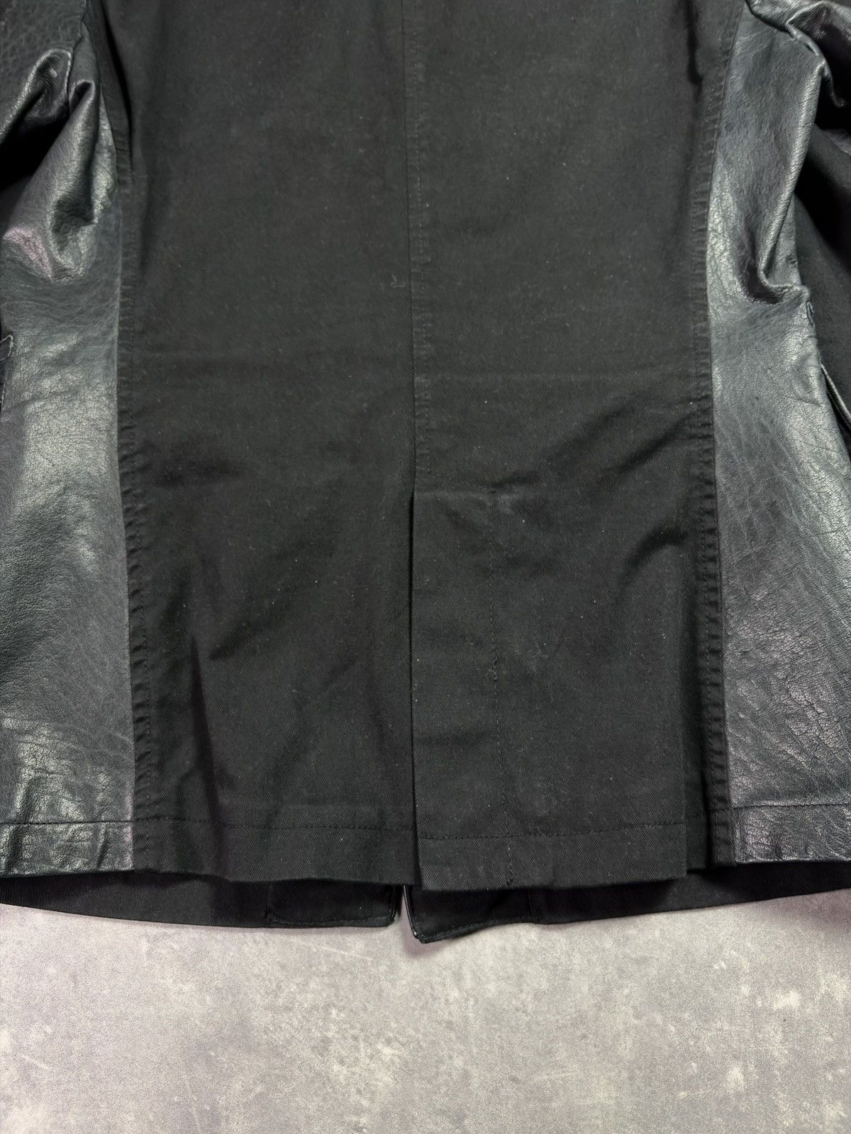 Dirk Bikkembergs Dirk Bikkembergs Leather Elements Blazer Cut Jacket 48 M Size US M / EU 48-50 / 2 - 20 Thumbnail