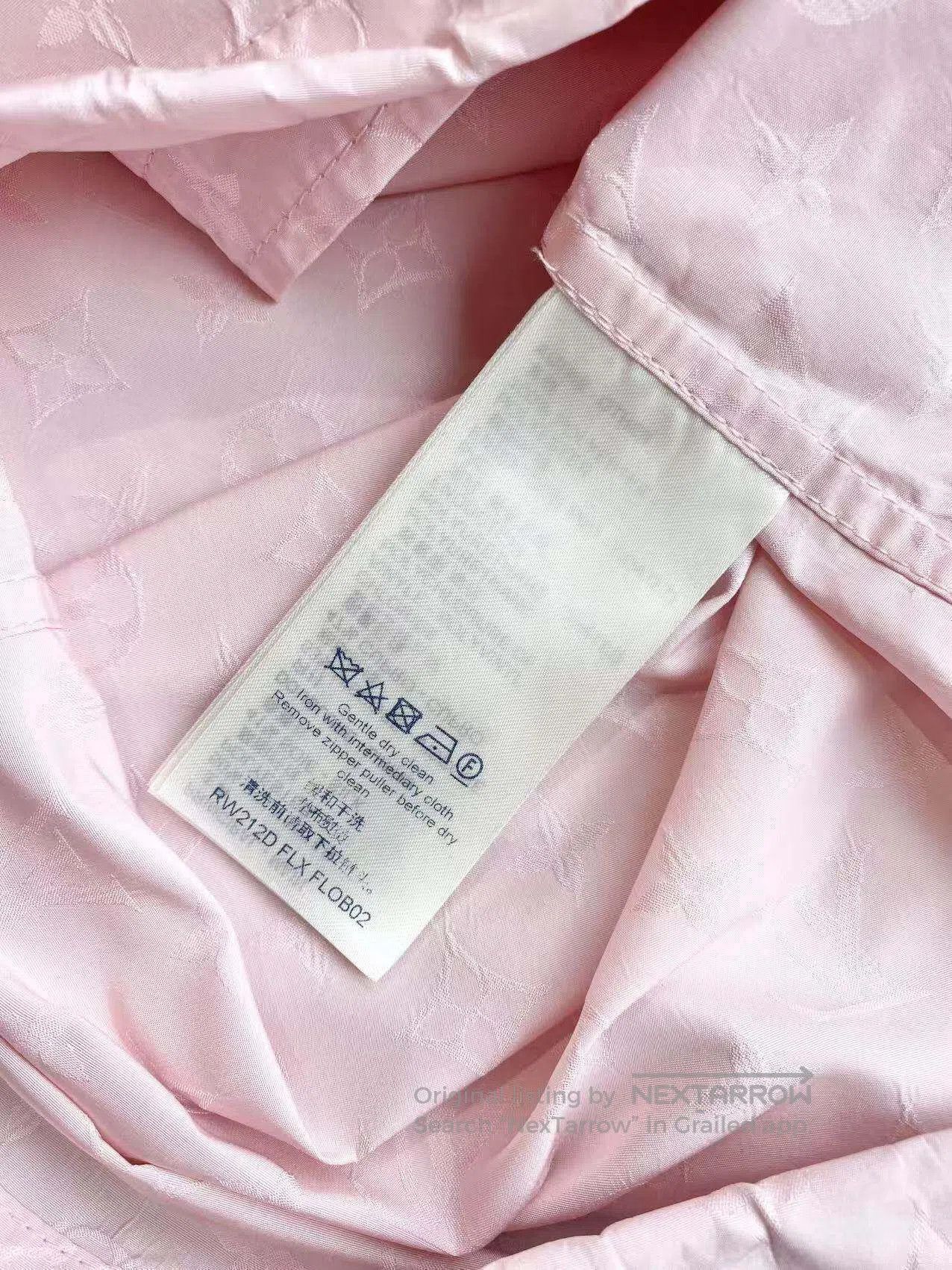 Louis Vuitton Louis Vuitton Pink old flowers are full of printed jackets Size 4XL / US 24-26 - 6 Thumbnail