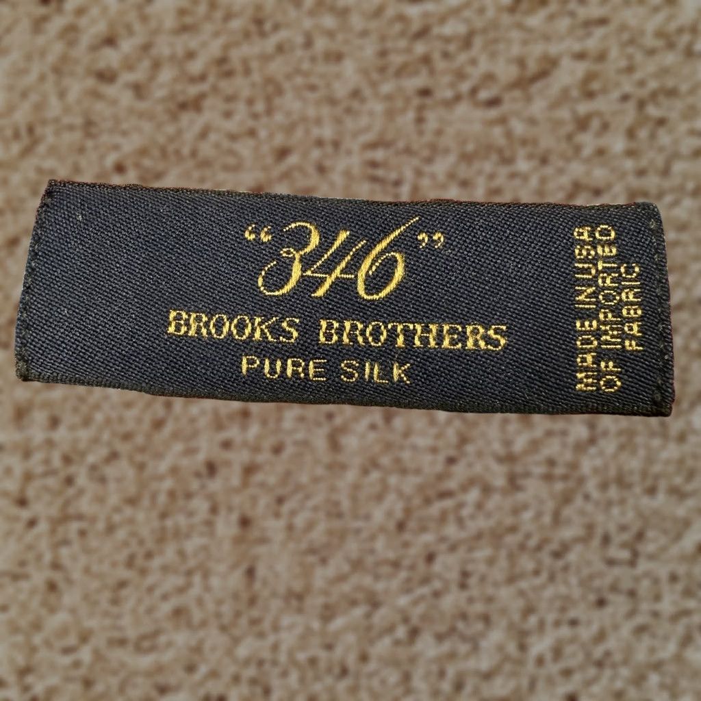 Brooks Brothers Tie Mens One Size Red Striped Silk Necktie Pointed Made In Usa, Men's