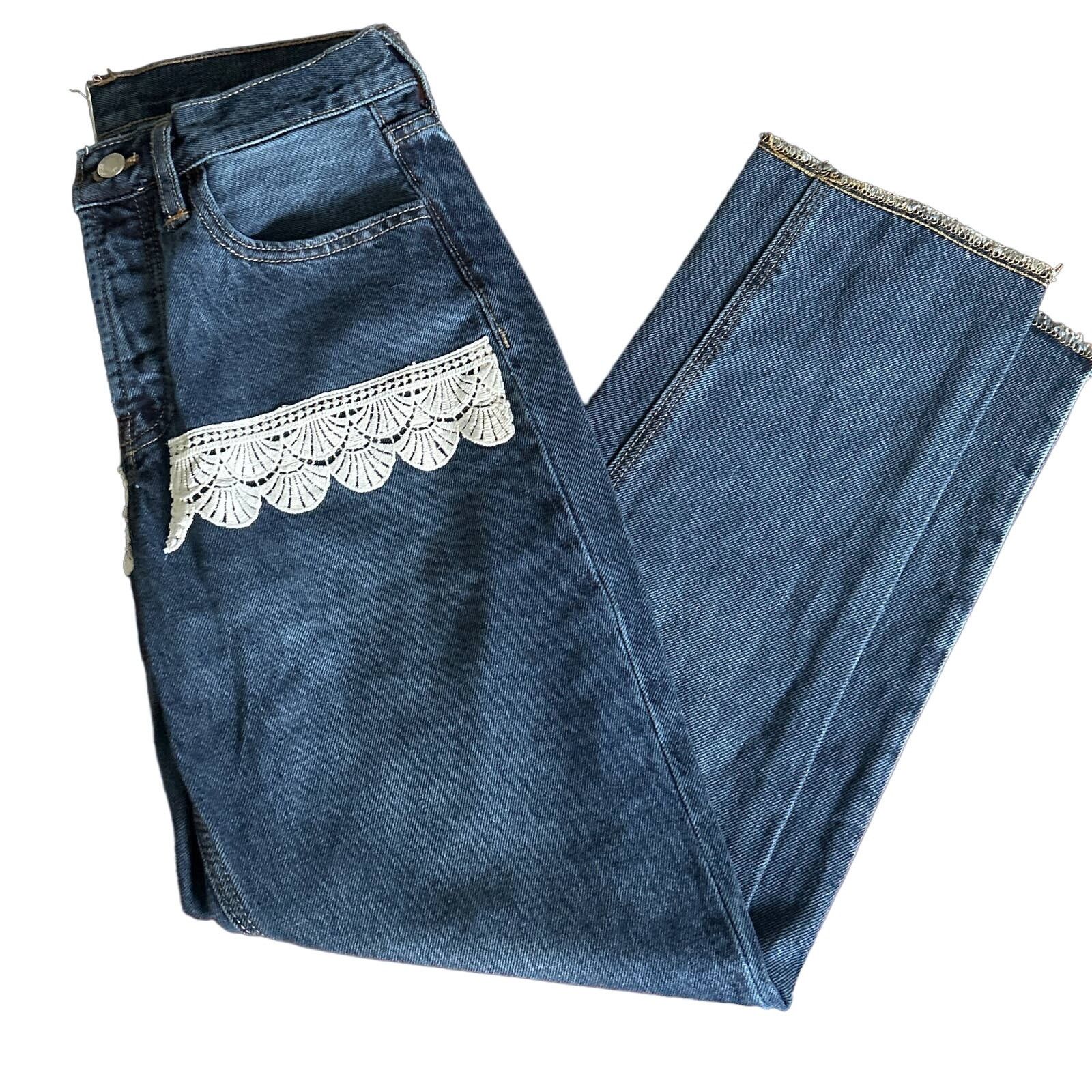 Old Navy Old Navy Womens Button Fly Blue Jeans Large Size 32" / US 10 / IT 46 - 1 Thumbnail