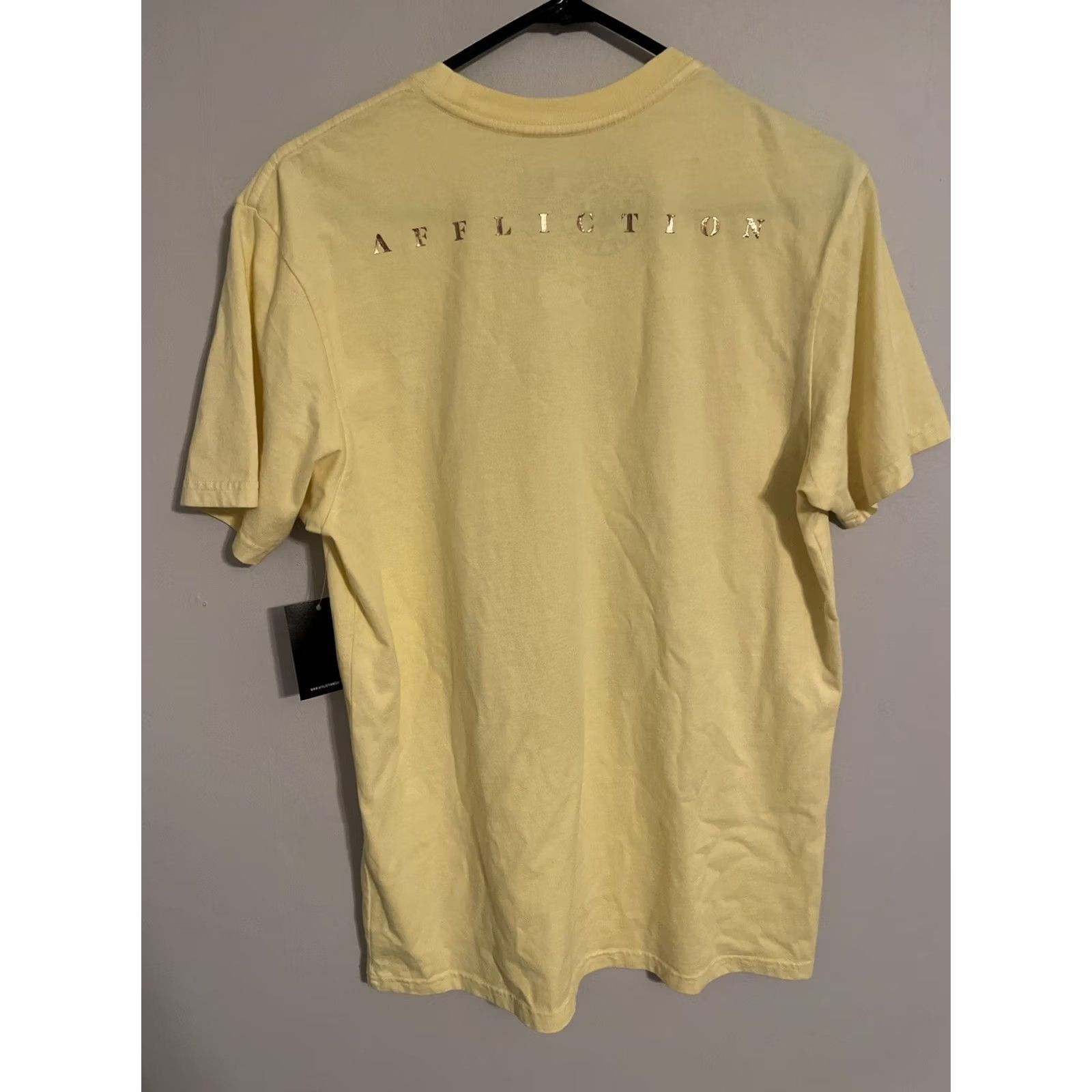 Affliction Affliction Black Label Tiger Design T-Shirt Yellow S/S Men's Medium Size US M / EU 48-50 / 2 - 4 Thumbnail