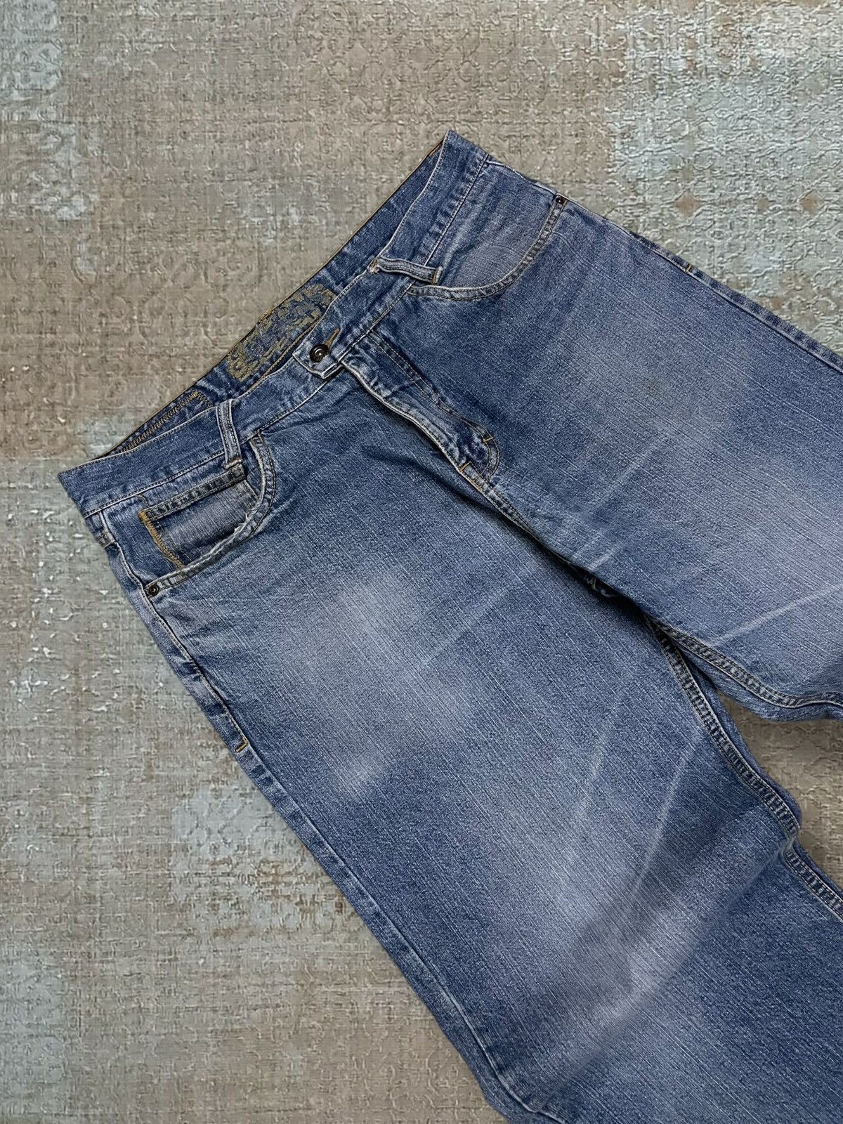 Sessions Vintage 1990s Designer Sessions Streetwear Baggy Denim Style Size US 34 / EU 50 - 7 Thumbnail