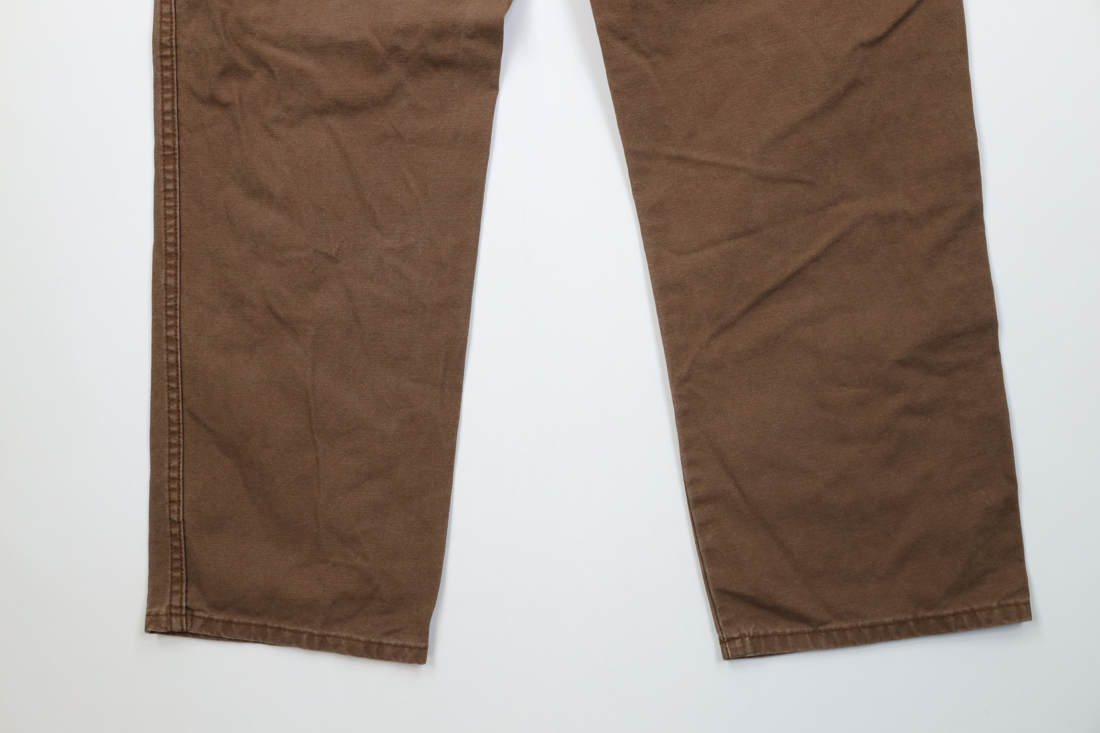 Dickies Vintage Y2K Dickies Wide Leg Dungaree Pants Brown Workwear Size US 36 / EU 52 - 13 Thumbnail