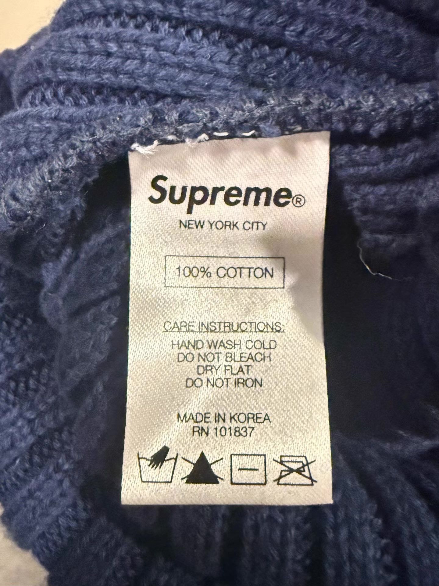 Supreme Supreme SS25 Week 2 Overdyed Beanie, Cotton Knit Beanie Ｑ20 Size ONE SIZE - 3 Thumbnail