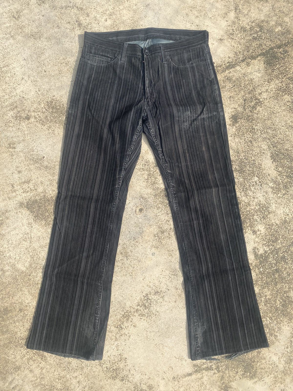If Six Was Nine Flare Rupert Velvet Distressed Bootcut Size US 32 / EU 48 - 3 Thumbnail